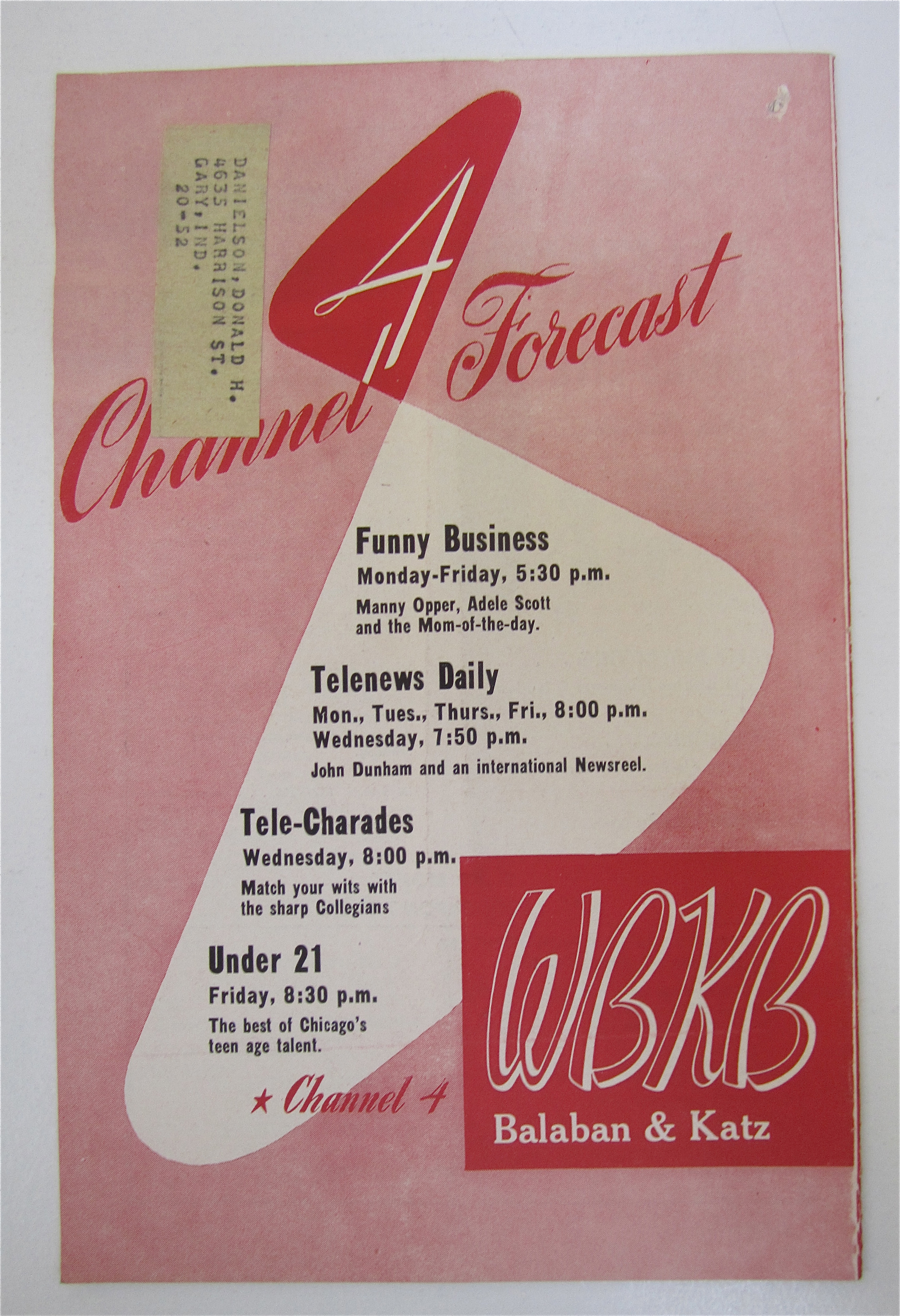 Television Forecast February 7, 1949 Lanny Ross