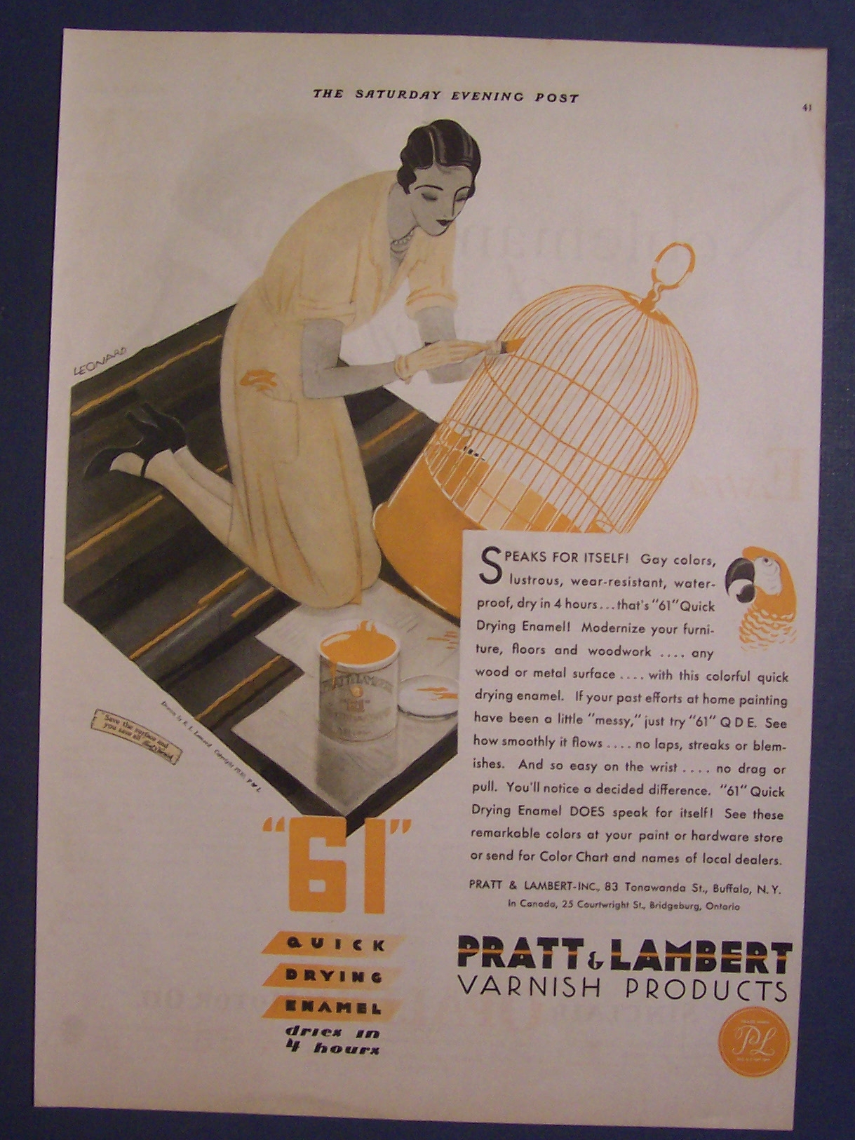 1930 Pratt & Lambert Varnish Products