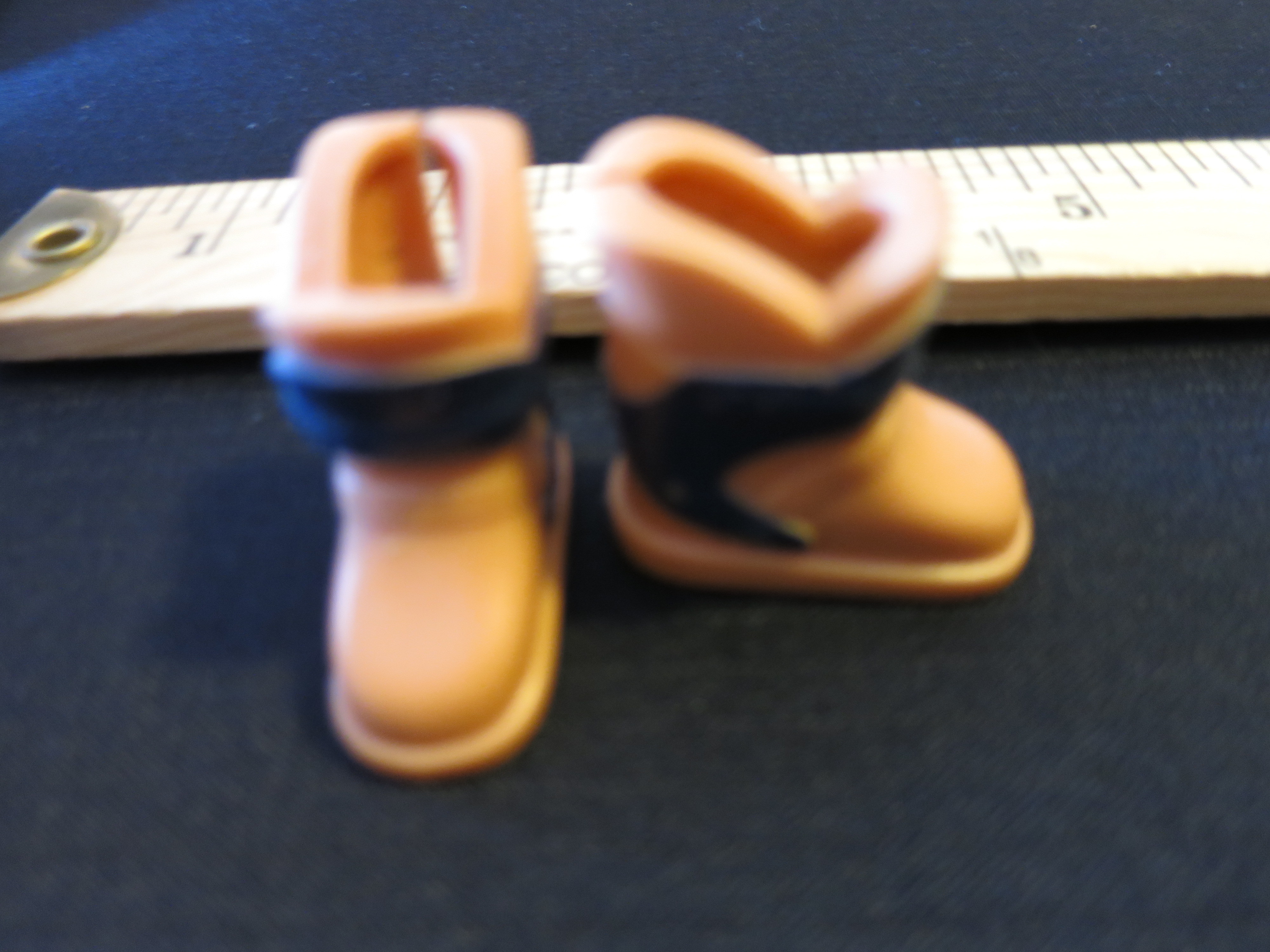 Doll Accessories Boots orange brown