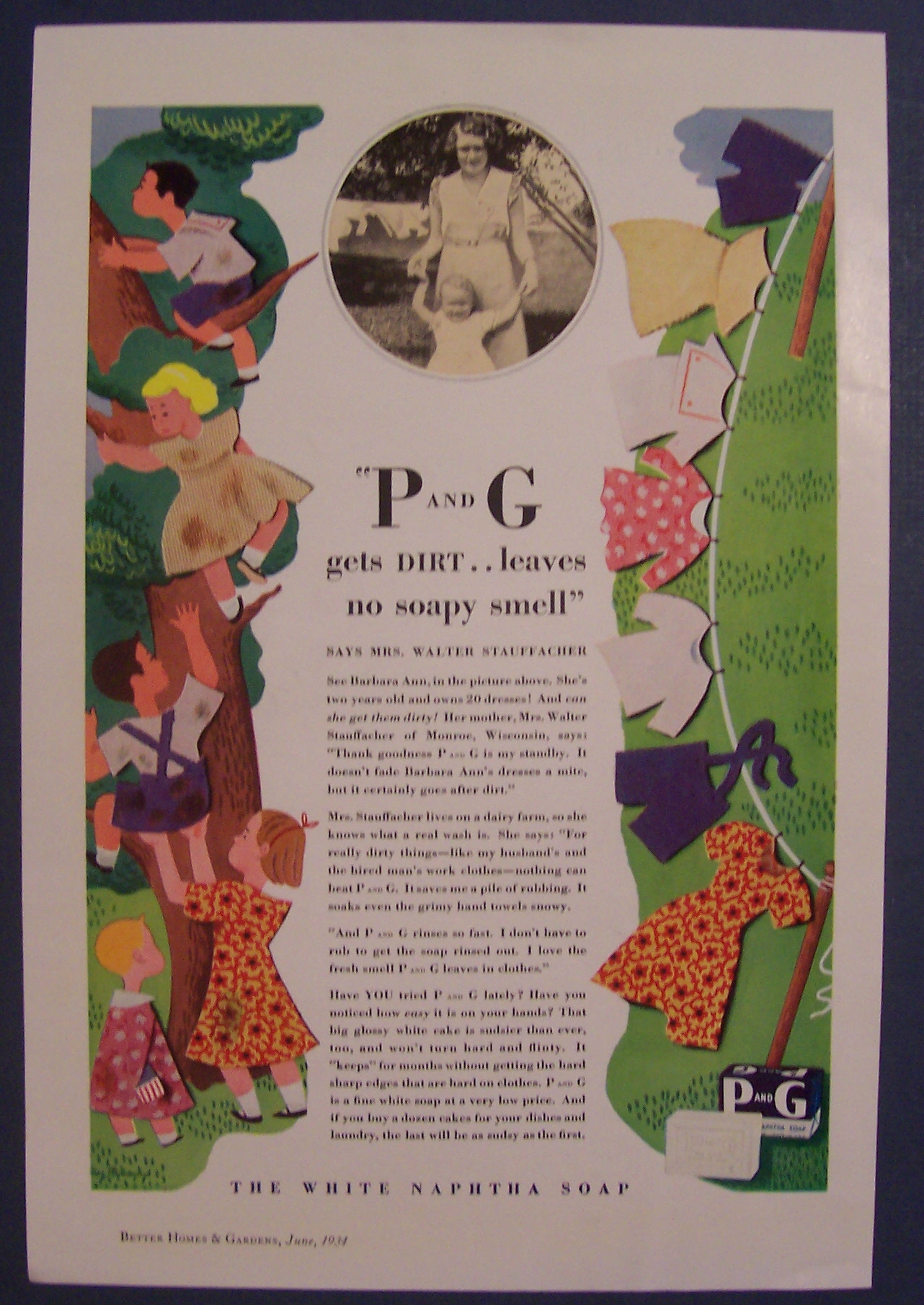 1934  P  And  G  The  White  Naptha  Soap