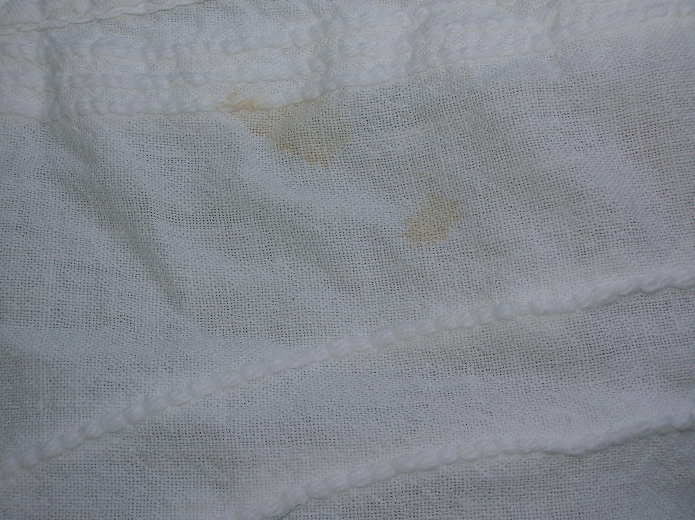 White Chenille Bed Spread Single Size 98 by 102 in.