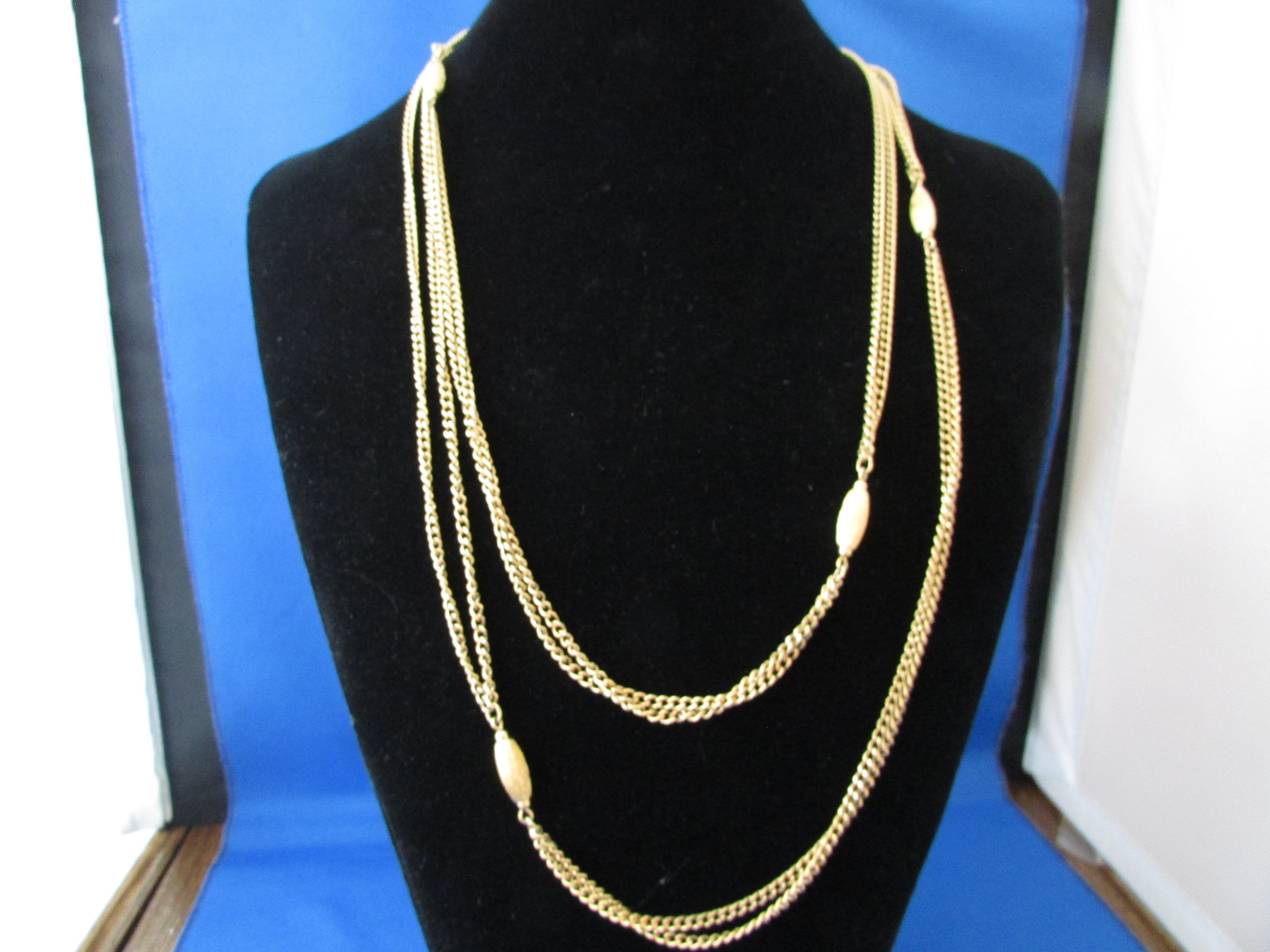 Long Monet Goldtone Necklace
