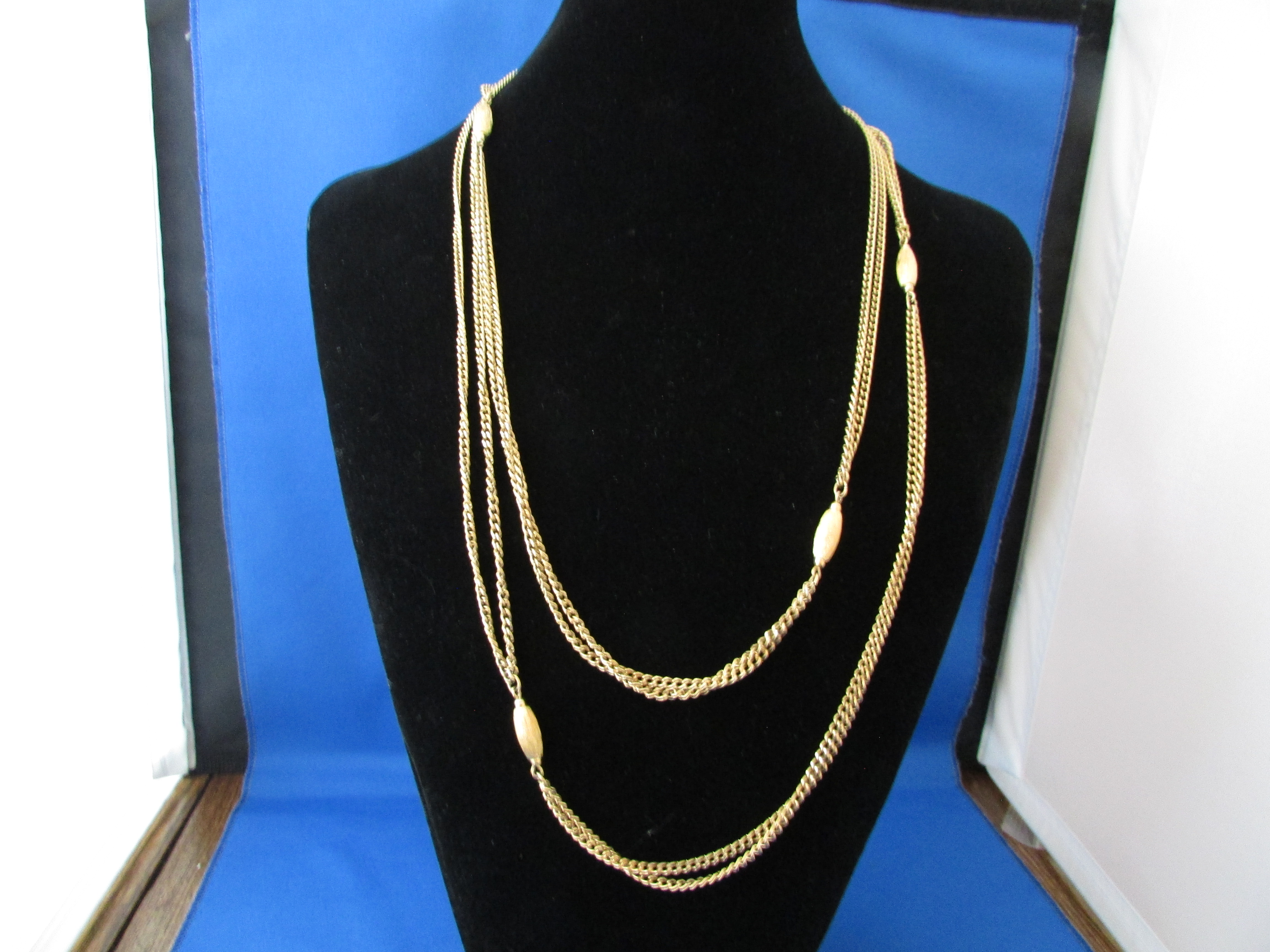Long Monet Goldtone Necklace