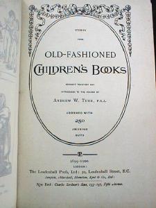Old Fashioned Children's Book Tuer 1899
