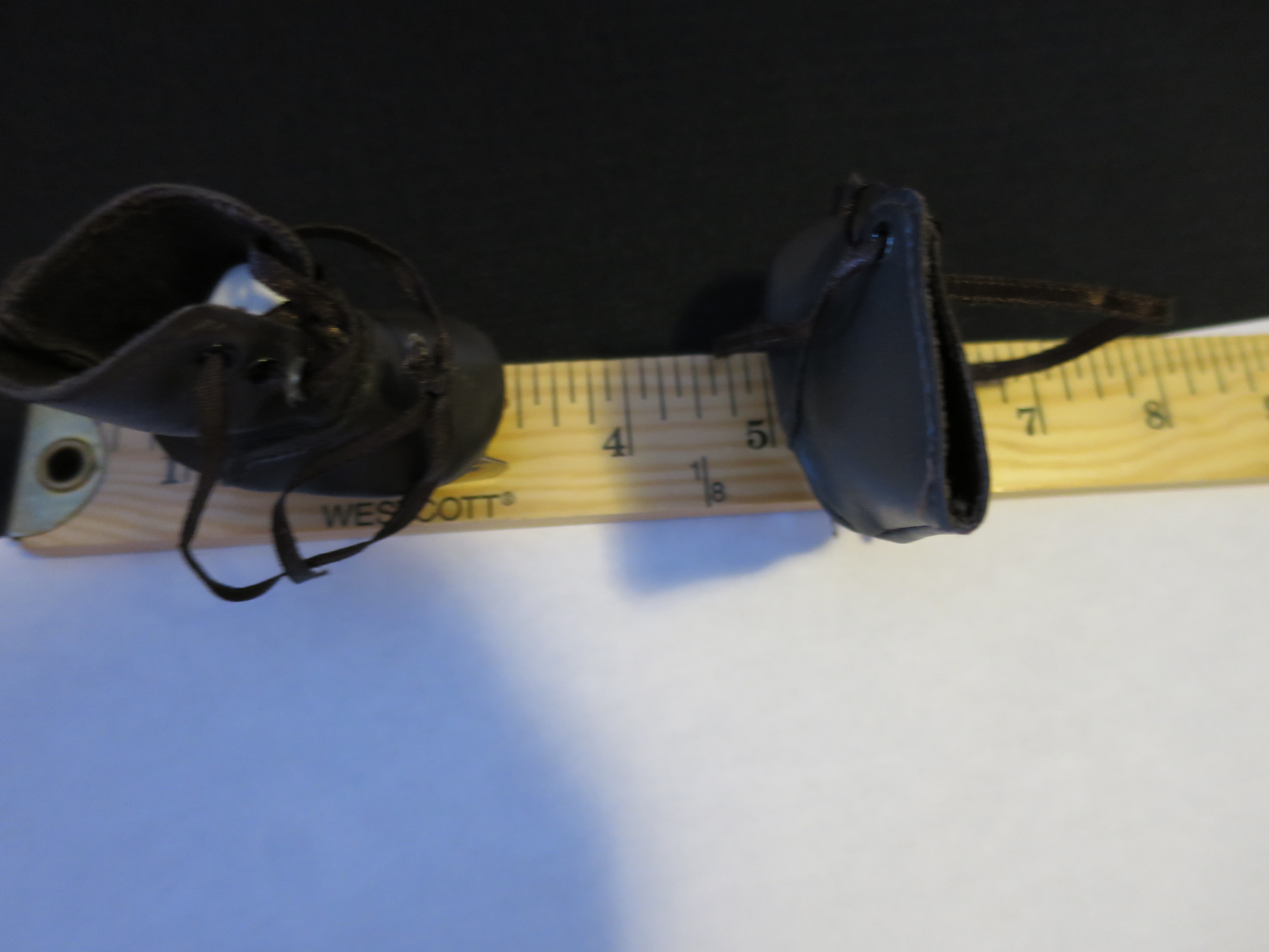 Doll Accessories Ice Skates boots double blade Brown
