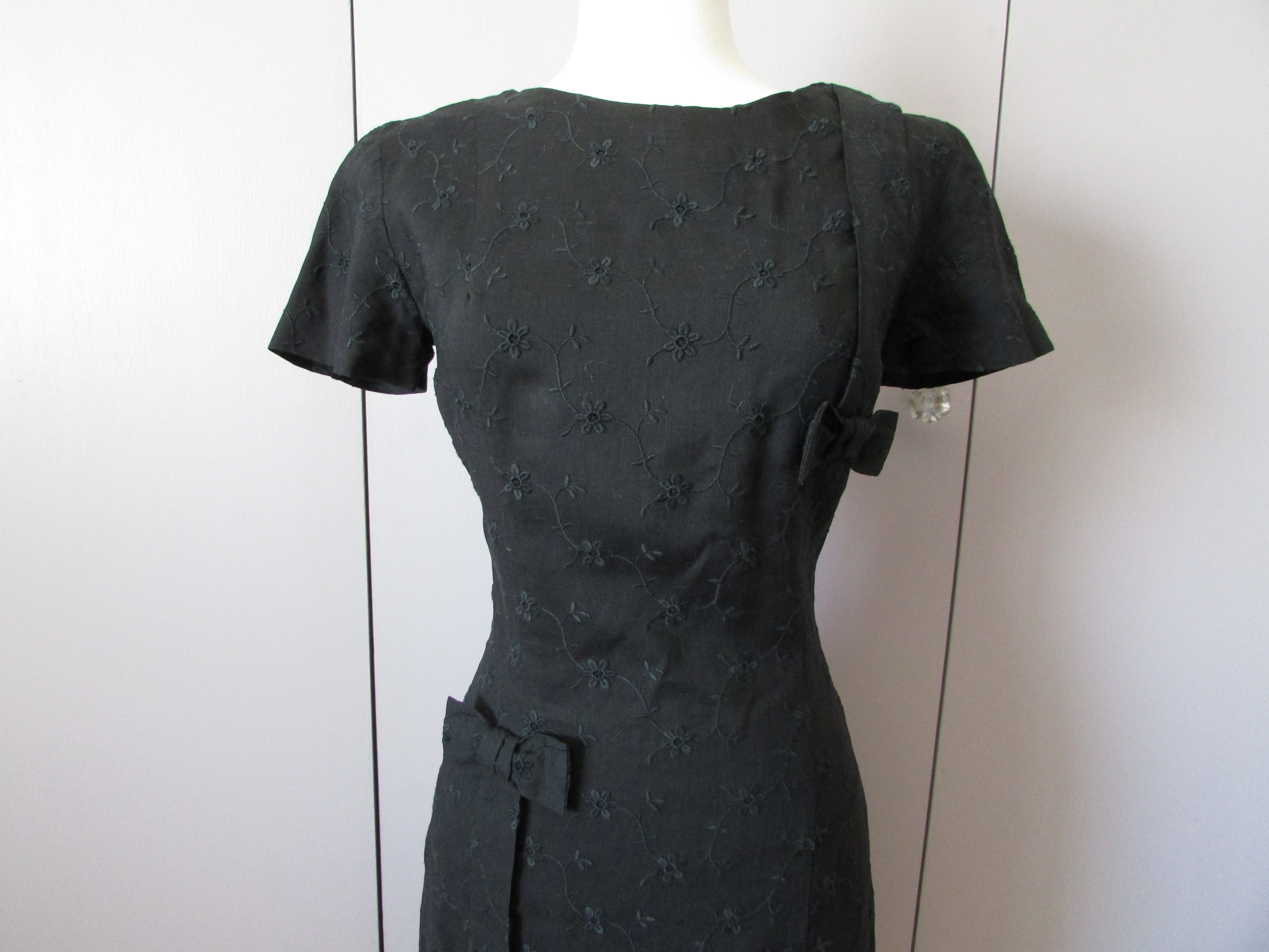Custom Original Irish Linen Black Suit Dress