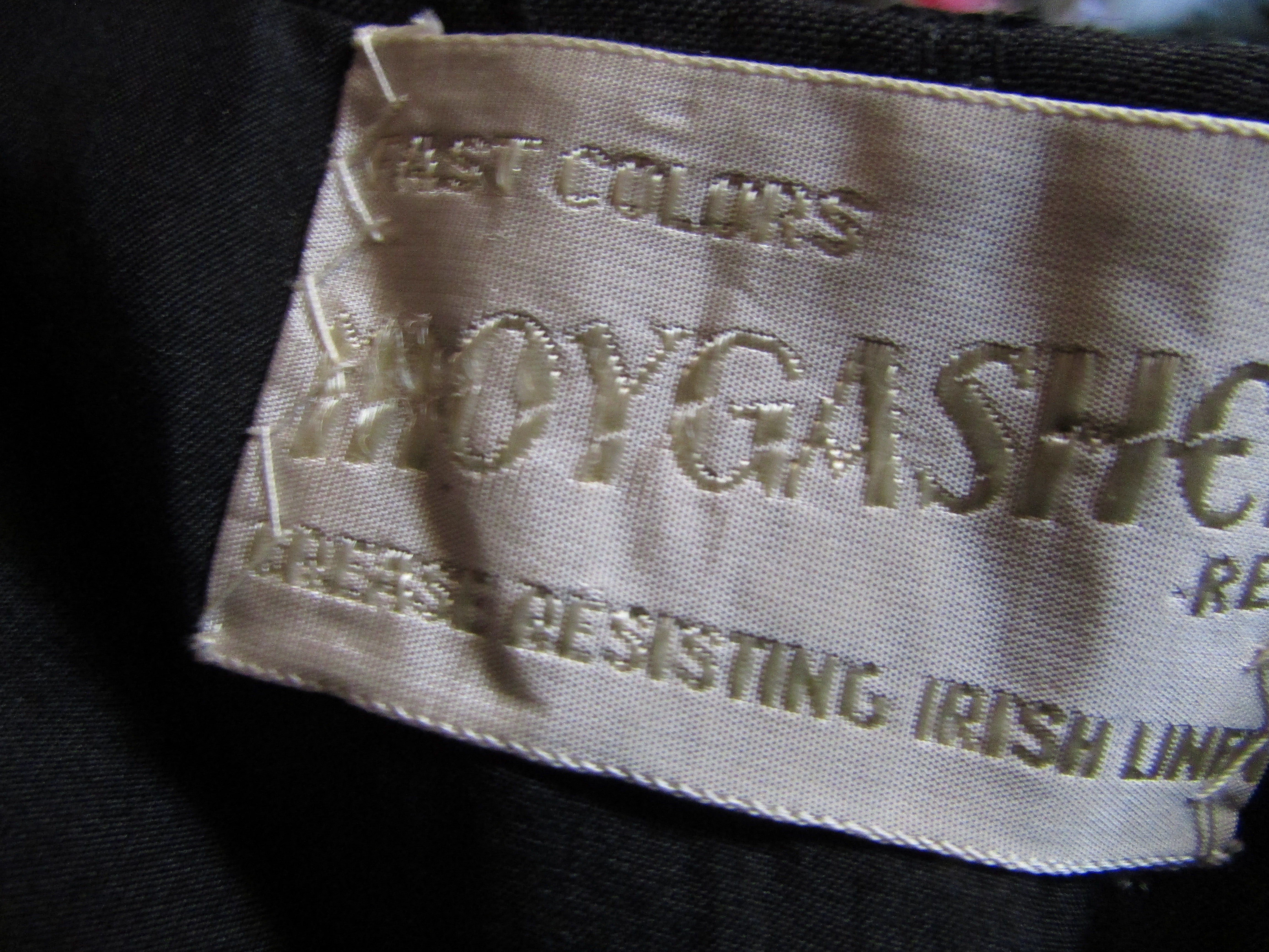 Custom Original Irish Linen Black Suit Dress