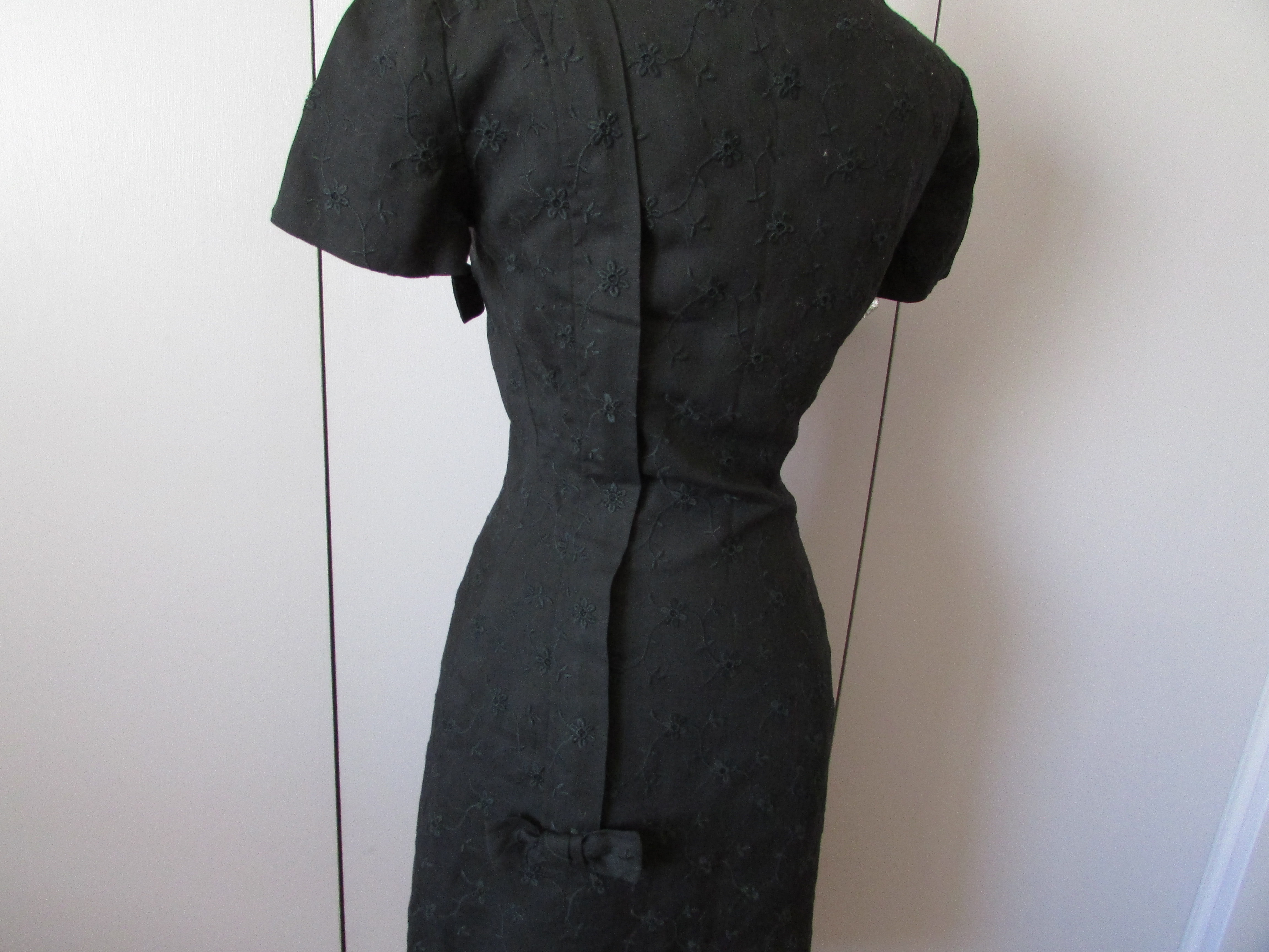 Custom Original Irish Linen Black Suit Dress
