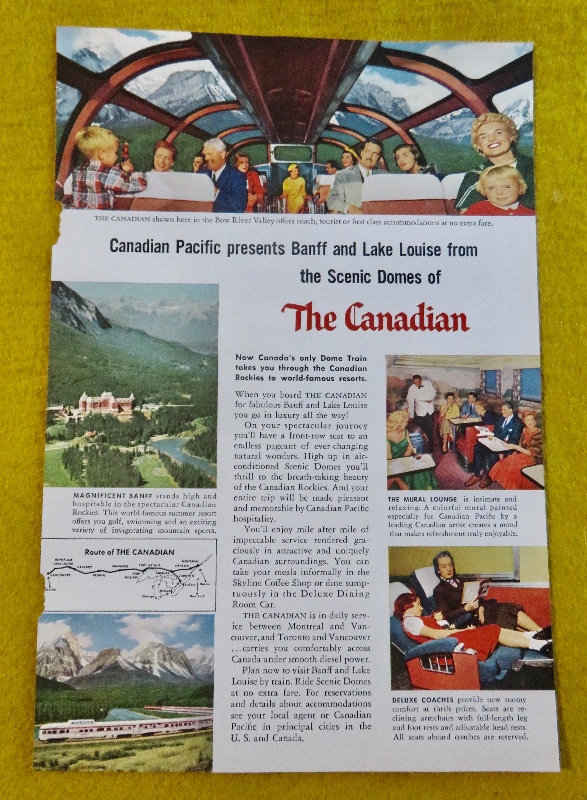 1956 Canadian Pacific with the Scenic Domes of the Canadian