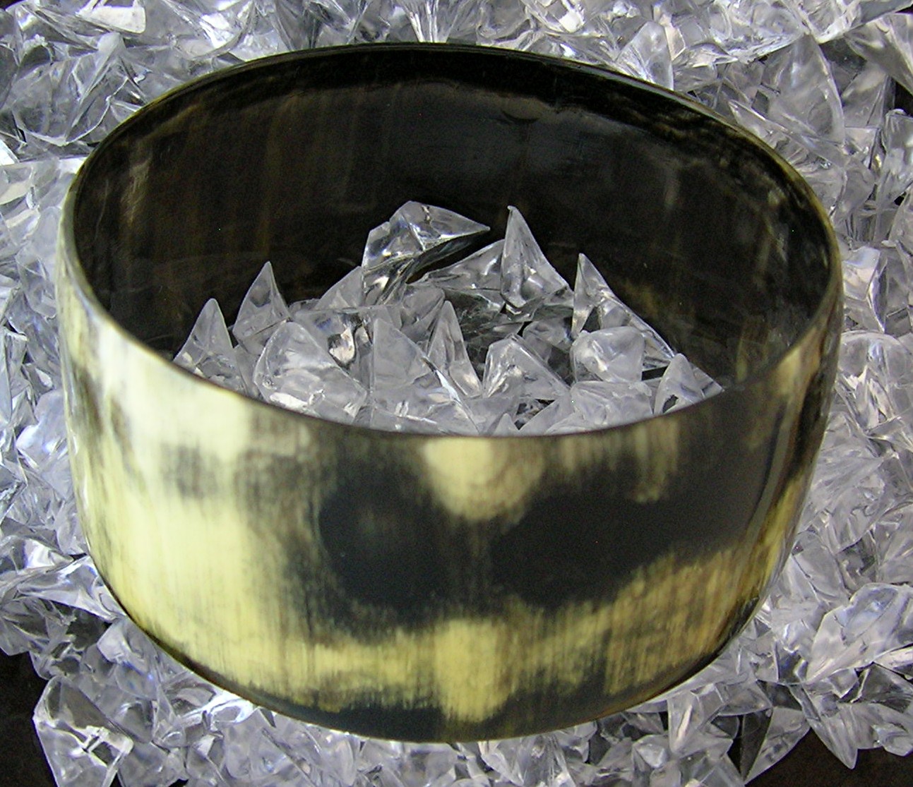 Lucite Horn Bangle Bracelet...