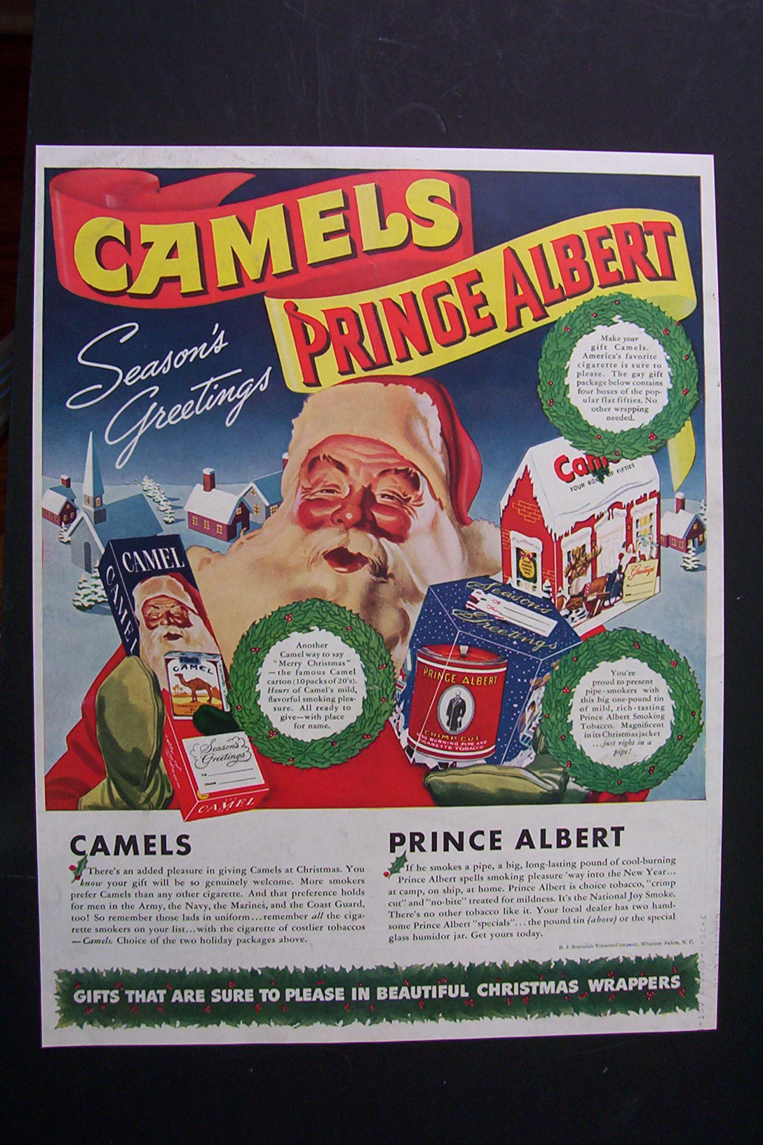 1941 Camel Cigarettes & Prince Albert Tobacco