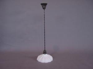 Pendant light with Sheffield style glass