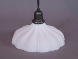 Pendant light with Sheffield style glass