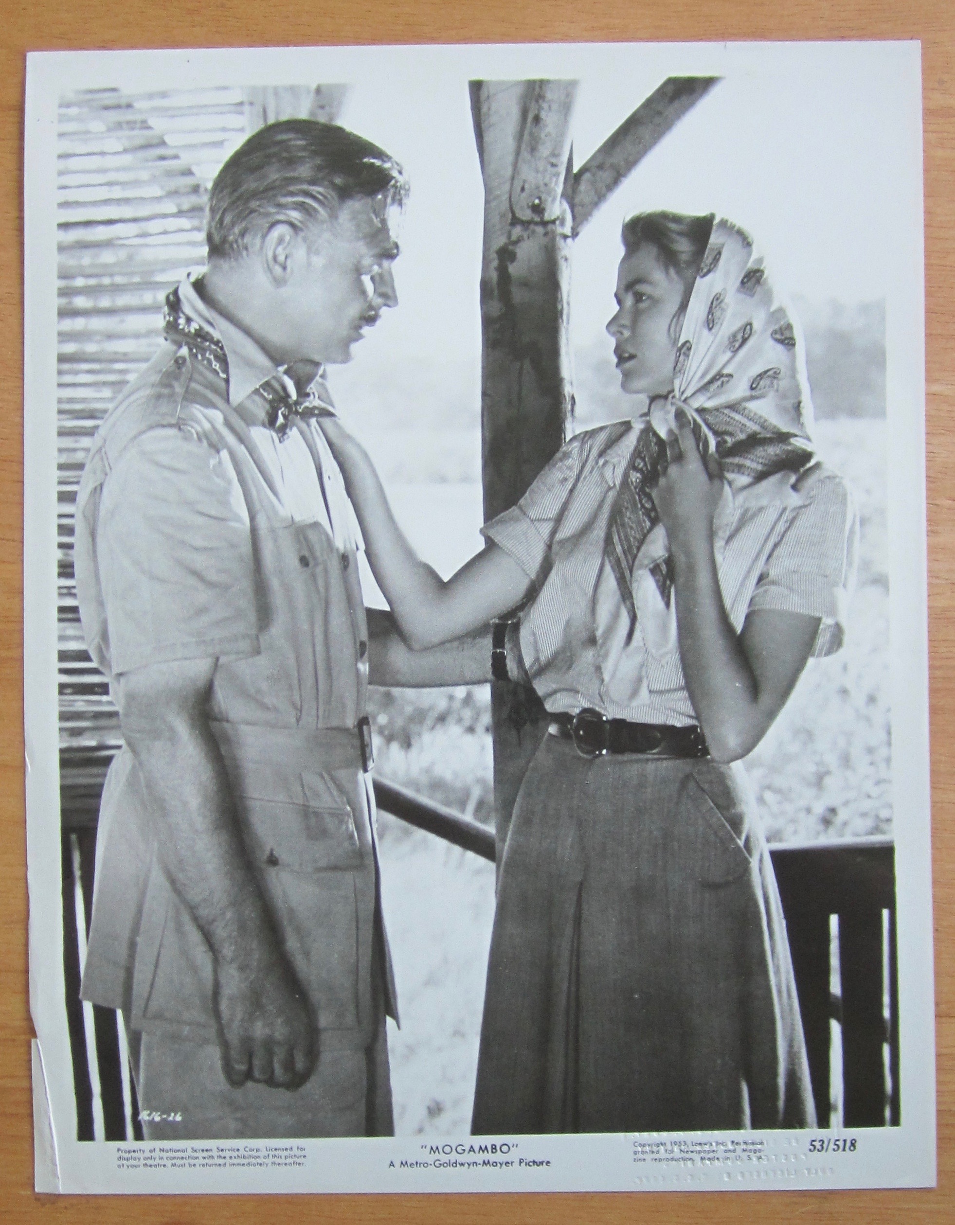 1953 Movie Photo/Lobby Card of Mogambo