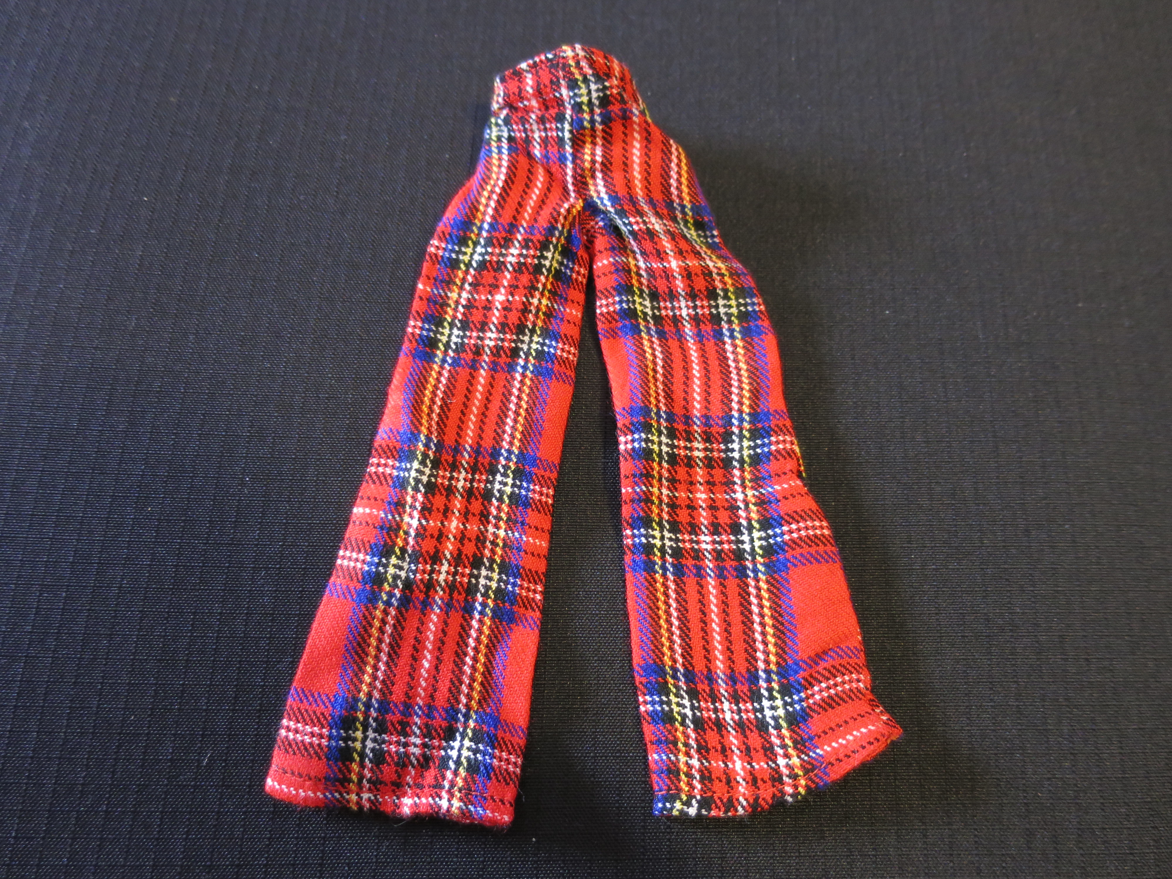 Vintage Barbie Doll Pants Slacks Red Plaid no tag