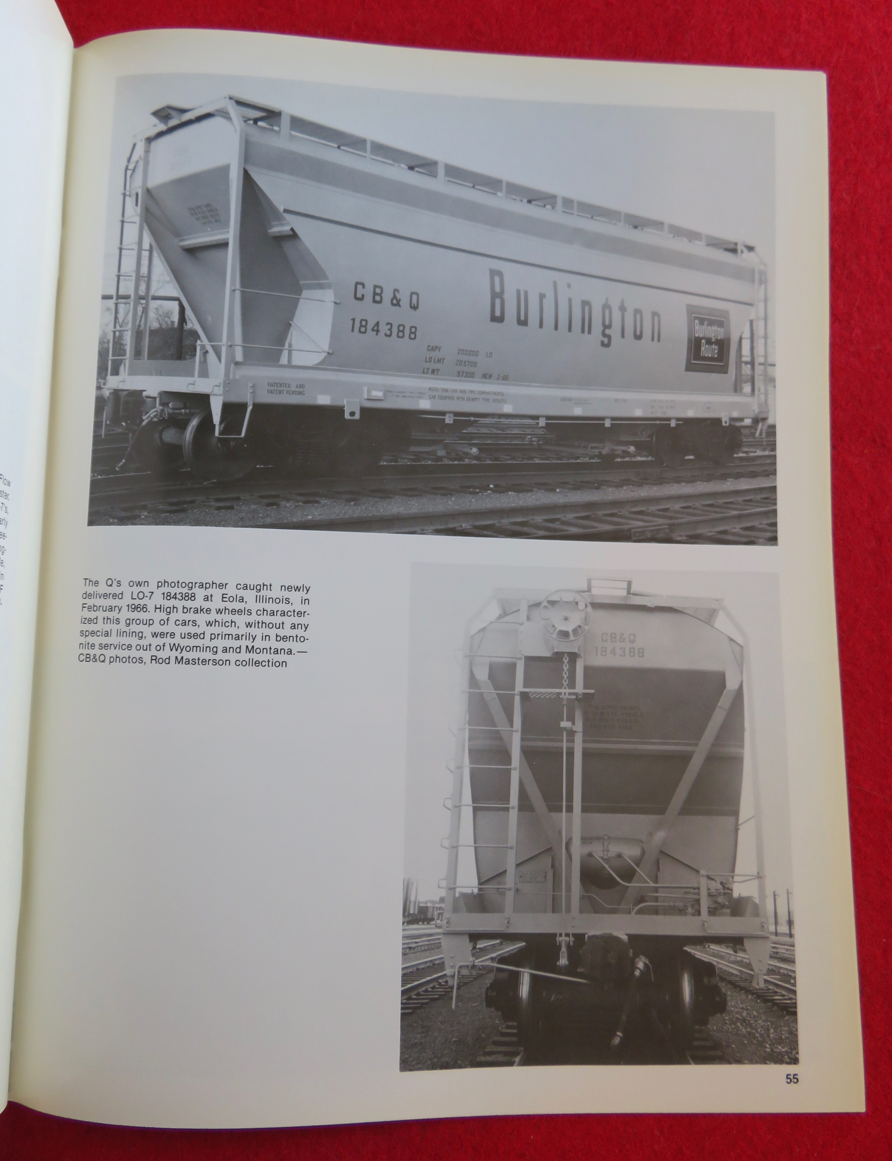 Burlington Bulletin Magazine 1989 Covered Hoppers
