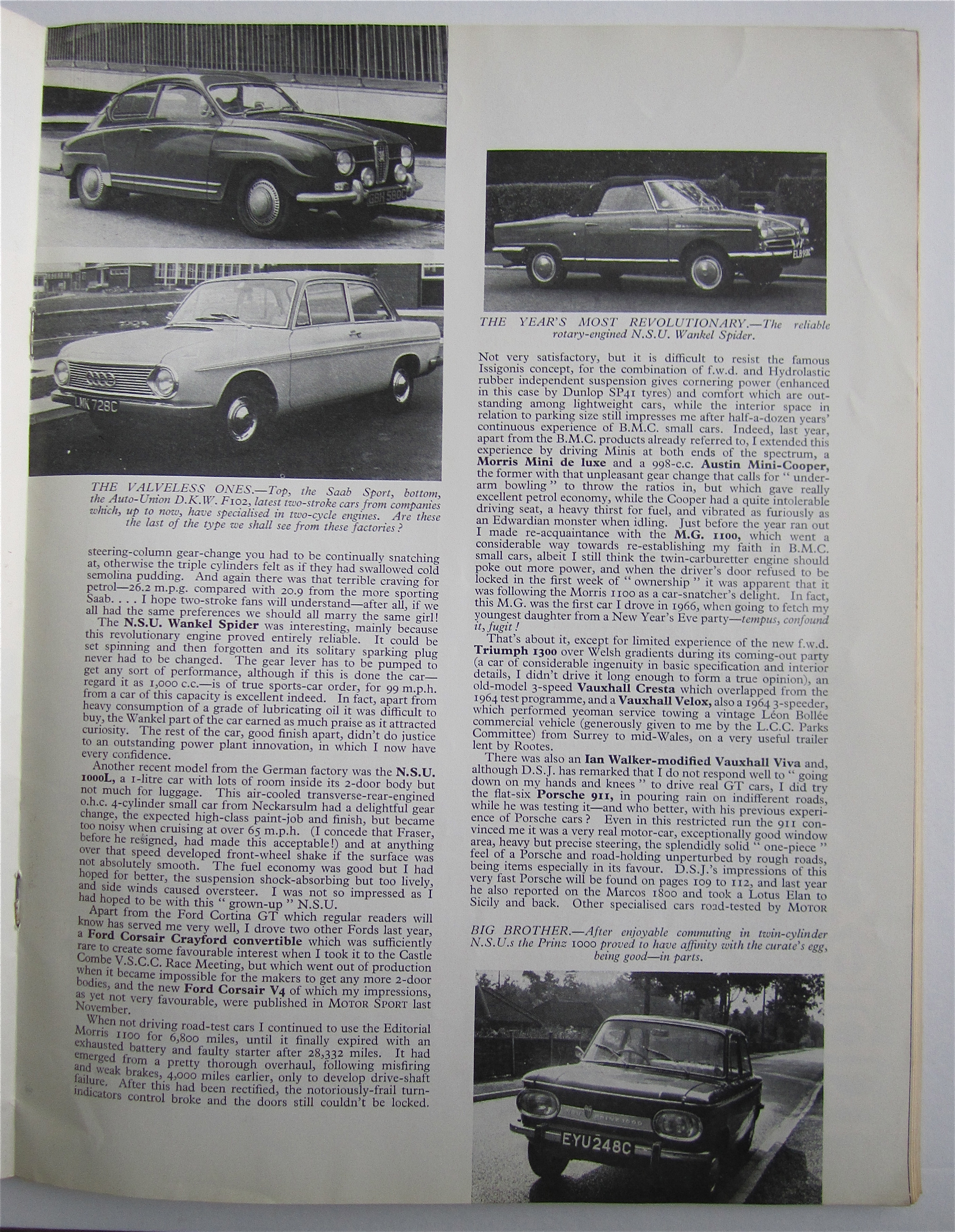 Motor Sport Magazine February 1966 Peter Westbury