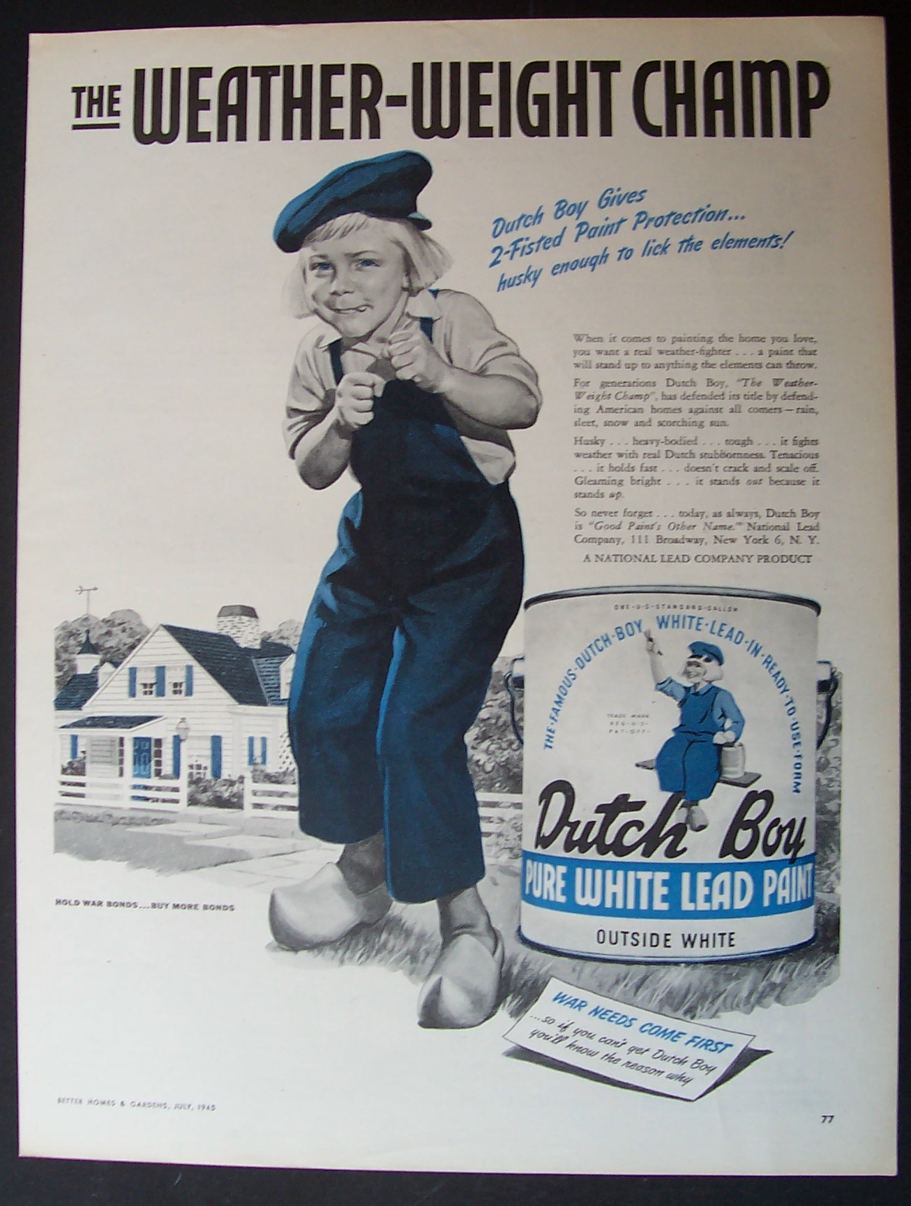 1945 Dutch Boy Paints with Dutch Boy