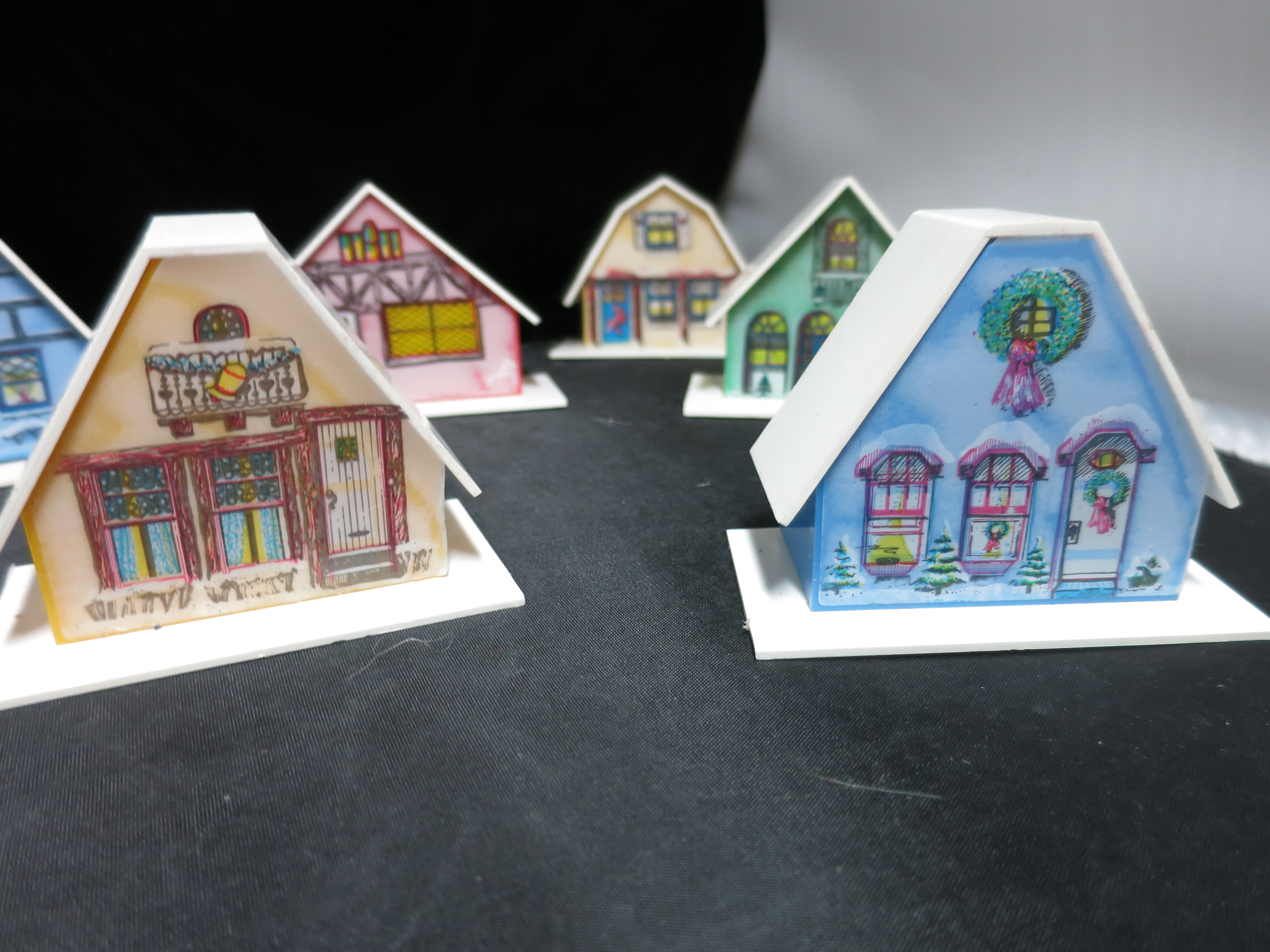 Putz House Alpine Village Plastic Light Covers
