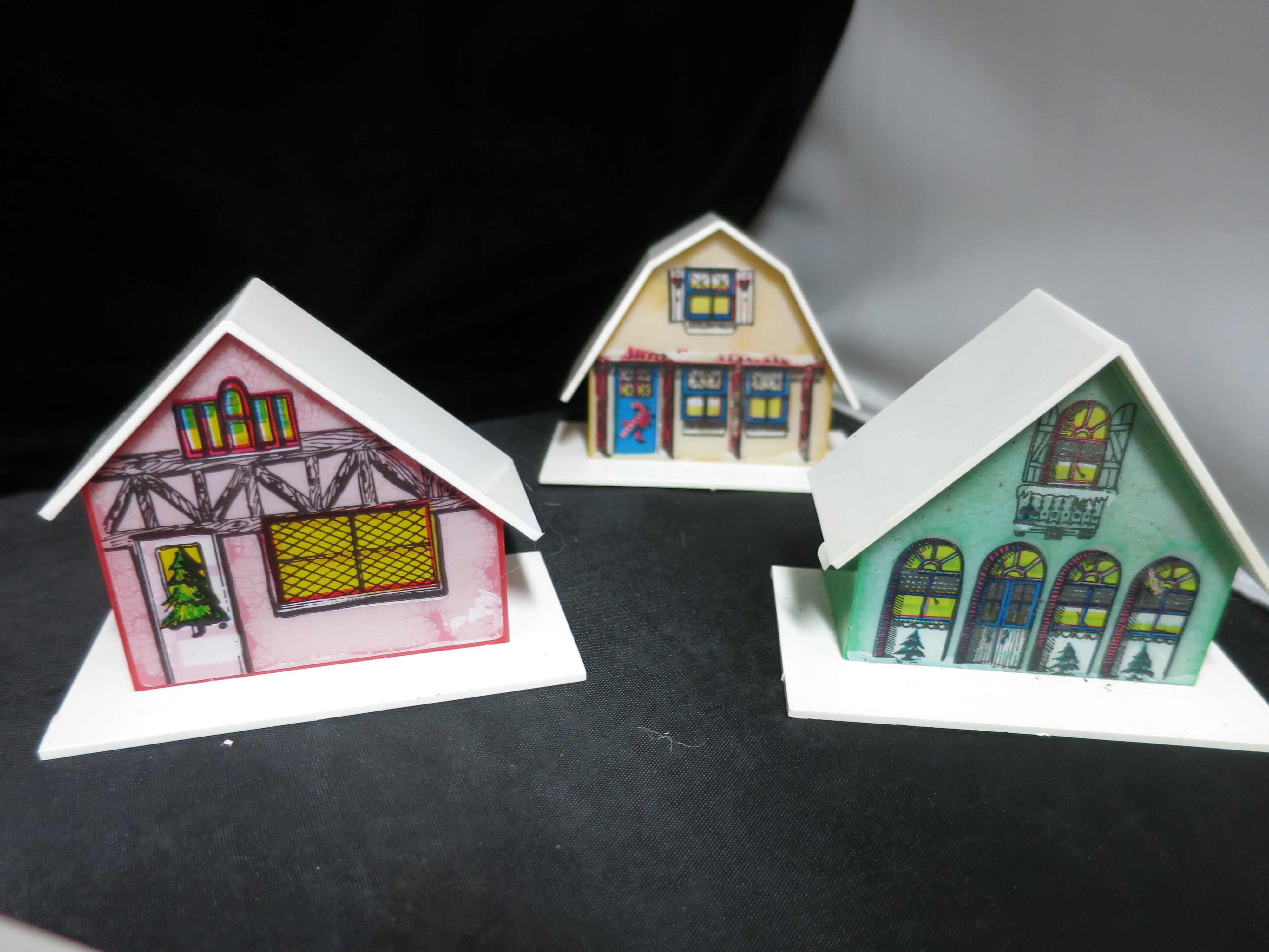 Putz House Alpine Village Plastic Light Covers