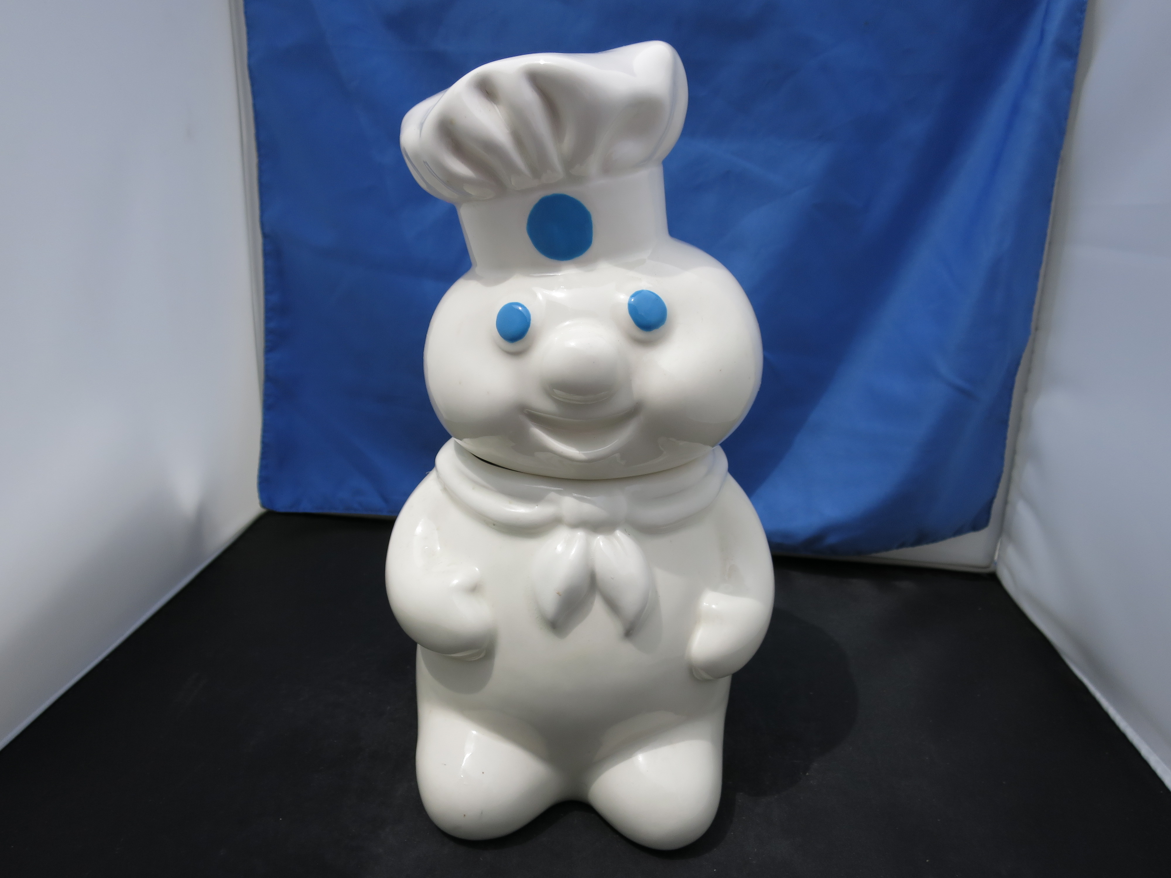 Doughboy Cookie Jar unusual blue