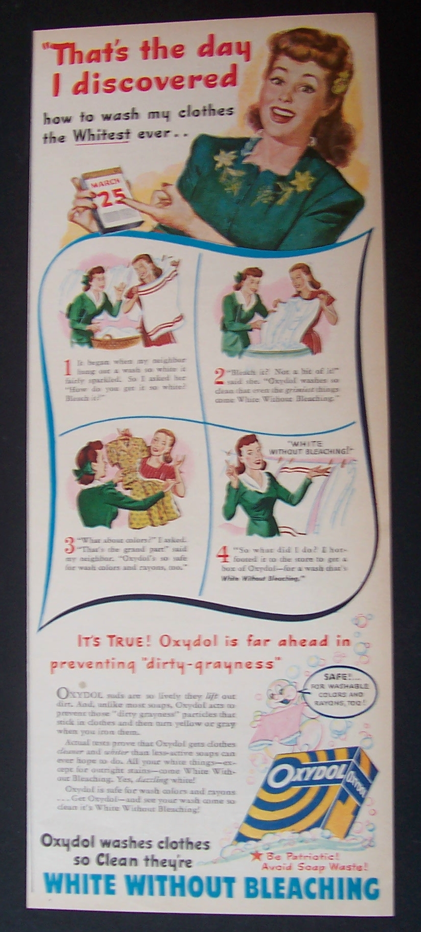 1946  Oxydol  Laundry  Detergent