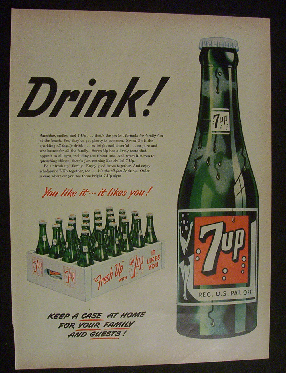 1951  7 Up  (2  Page  Ad)