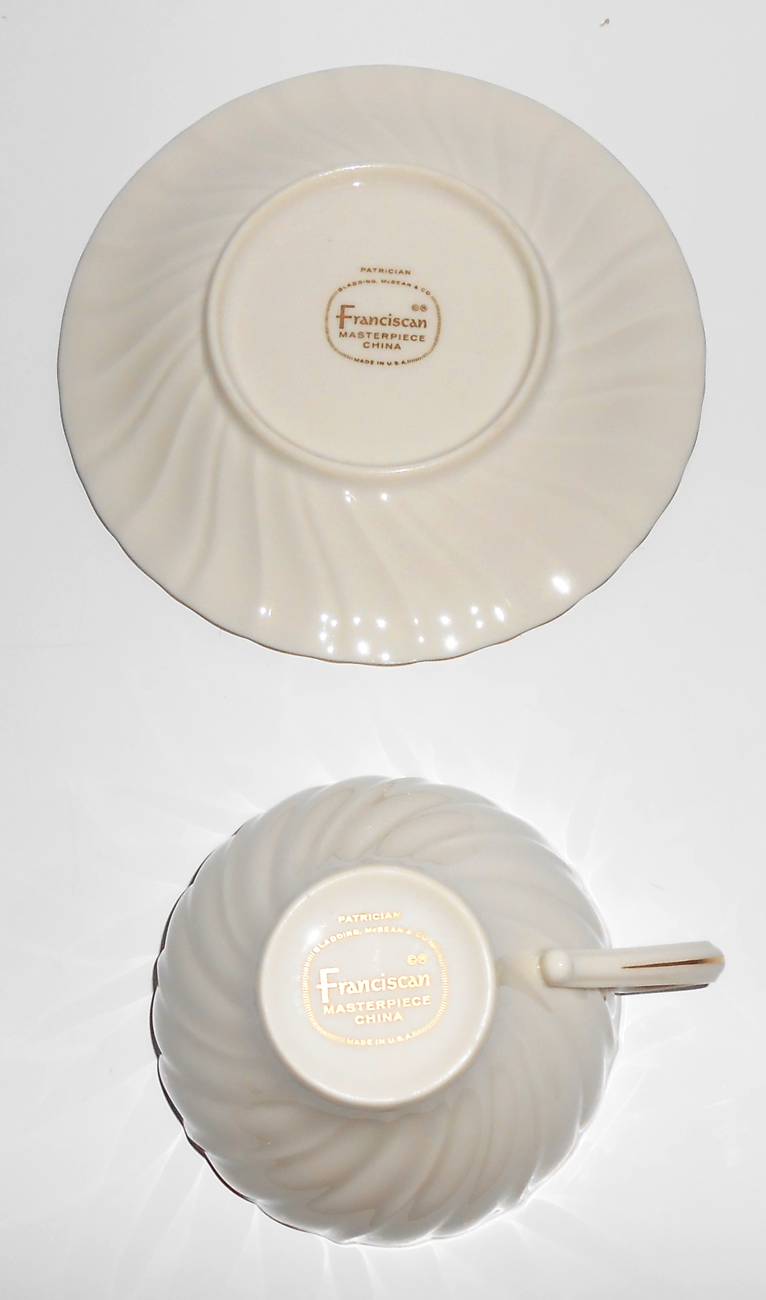 Franciscan Pottery Patrician Masterpiece China Cup/Sau