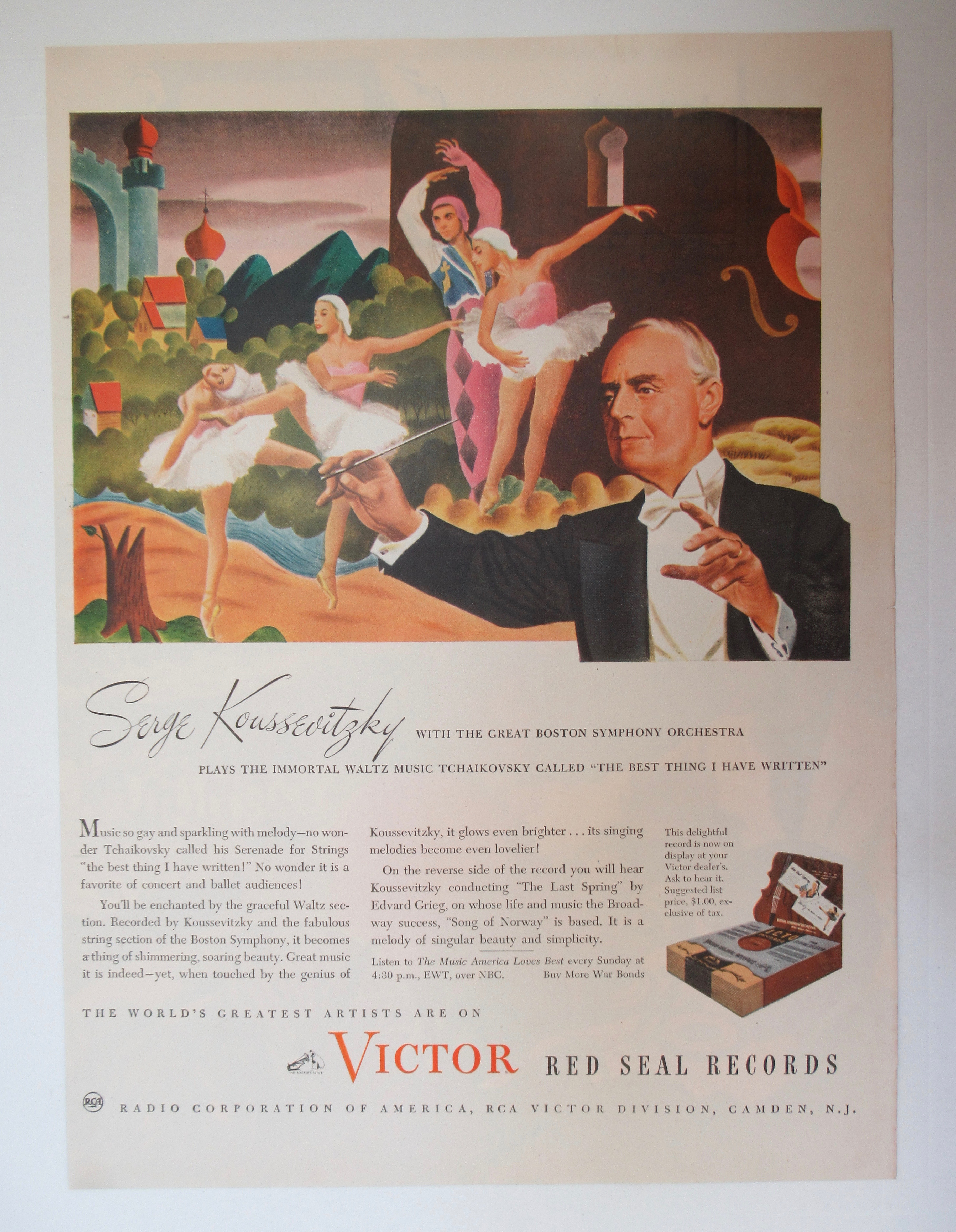 1945 Victor Red Seal Records with Serge Koussevitzky