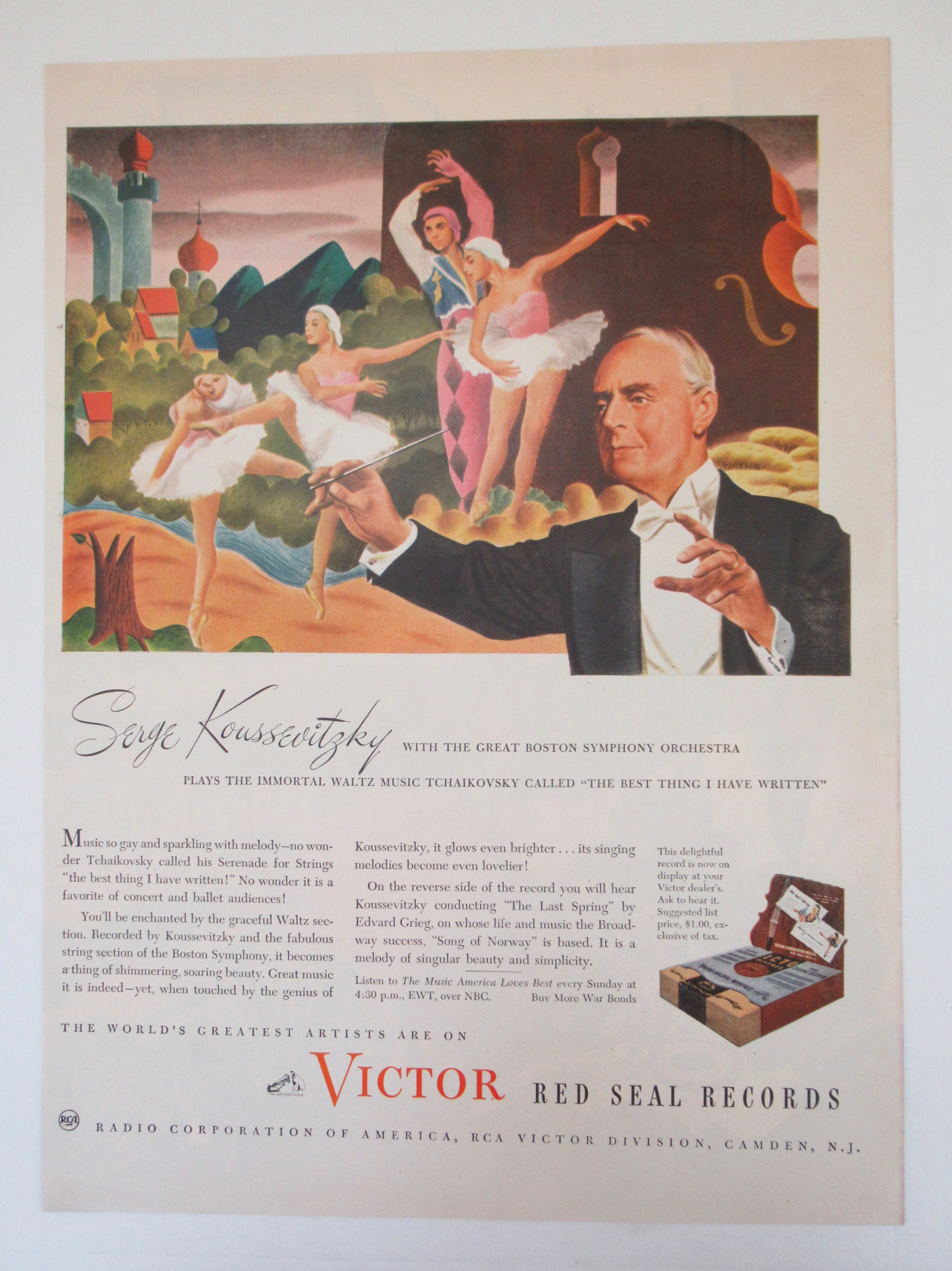 1945 Victor Red Seal Records with Serge Koussevitzky