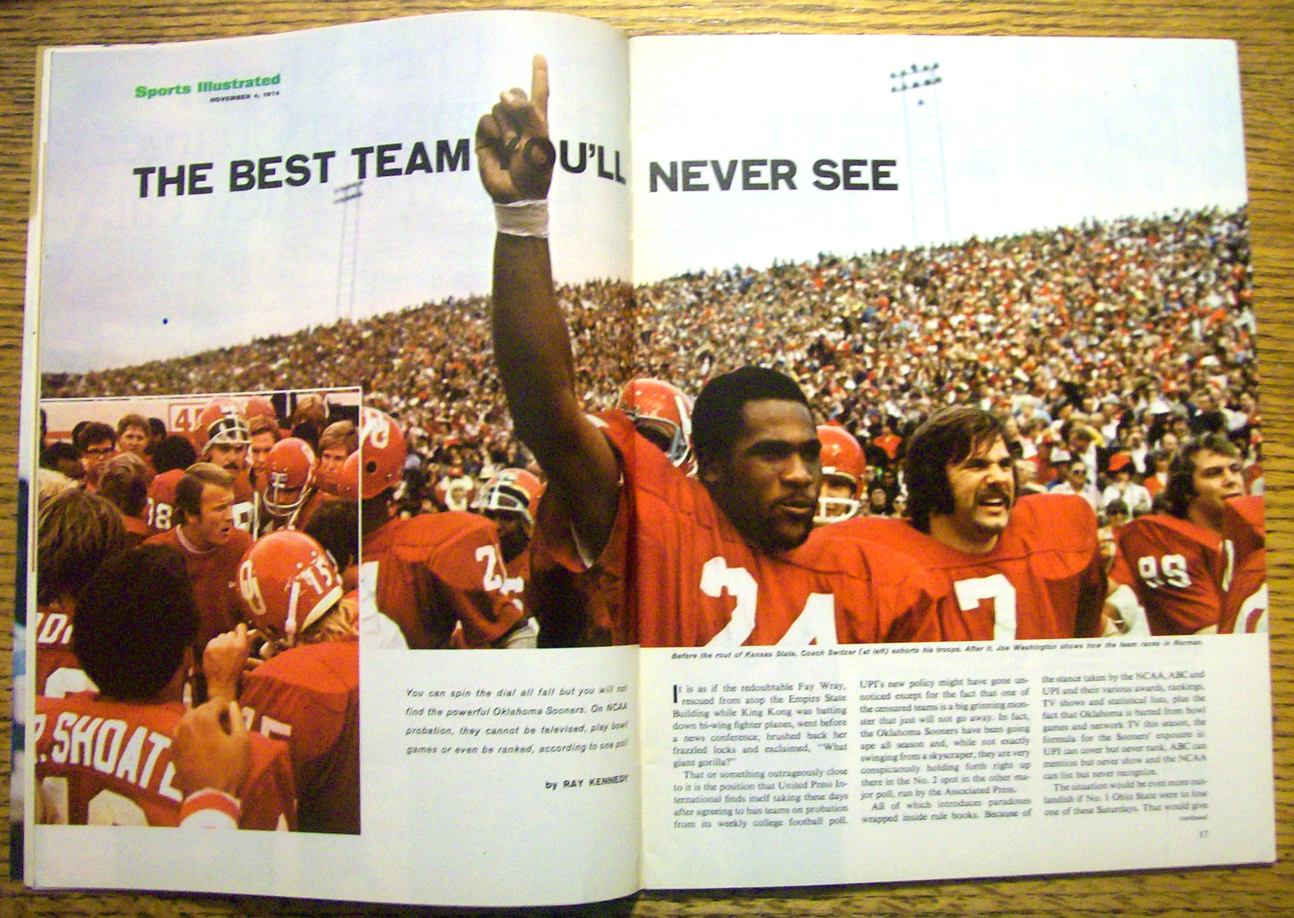 Sports Illustrated Magazine-November 4, 1974
