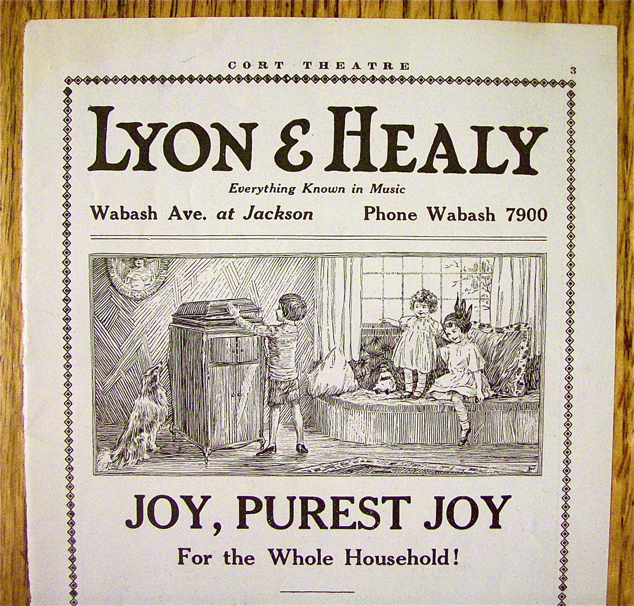 1918 Lyon & Healy Victrolas with Children Playing