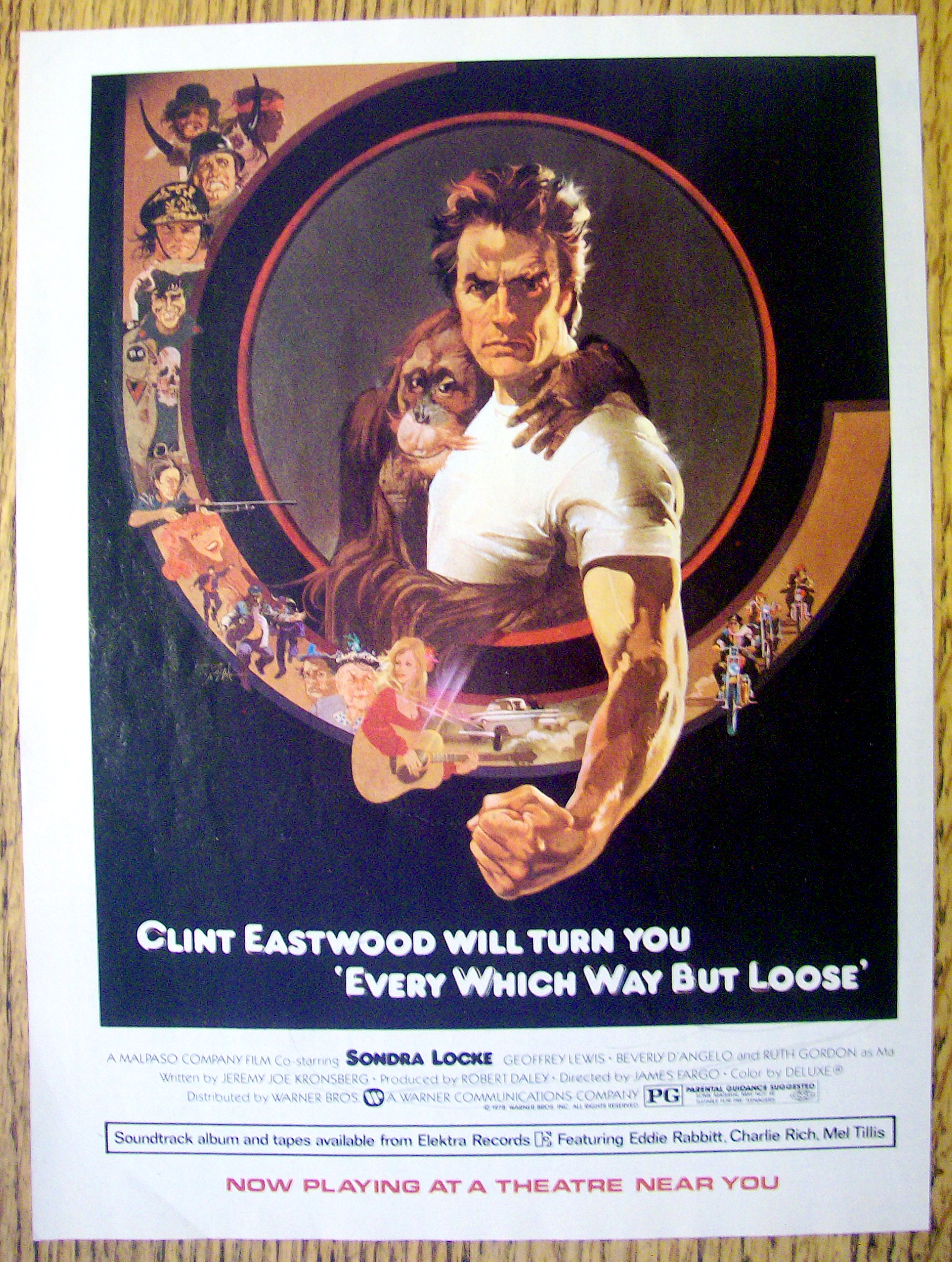 Ad: 1979 Every Which Way But Loose w/Clint Eastwood