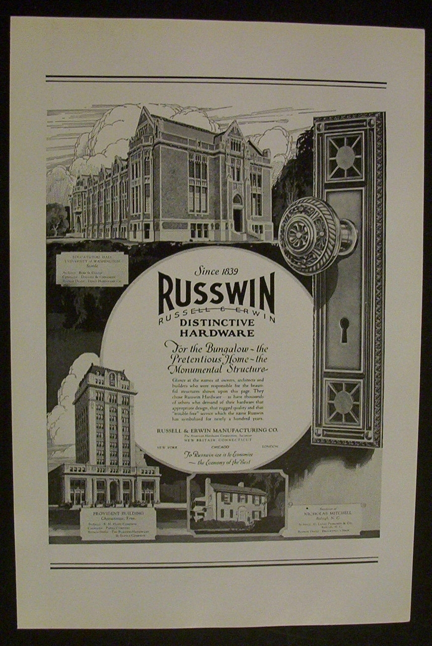 1926  Russwin  Hardware