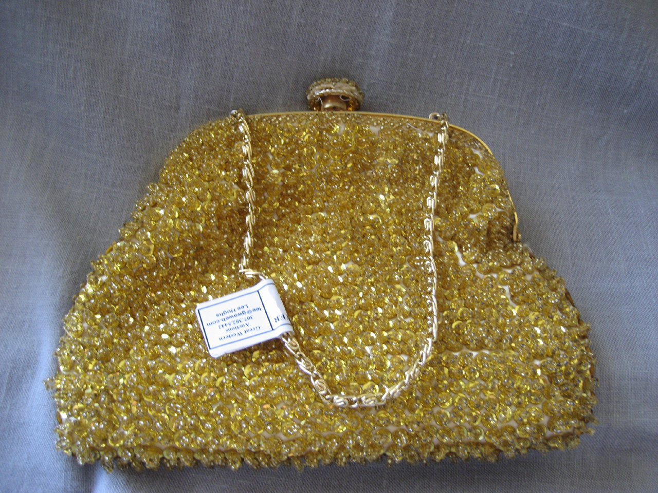 Richere Sequin and Beaded Purse