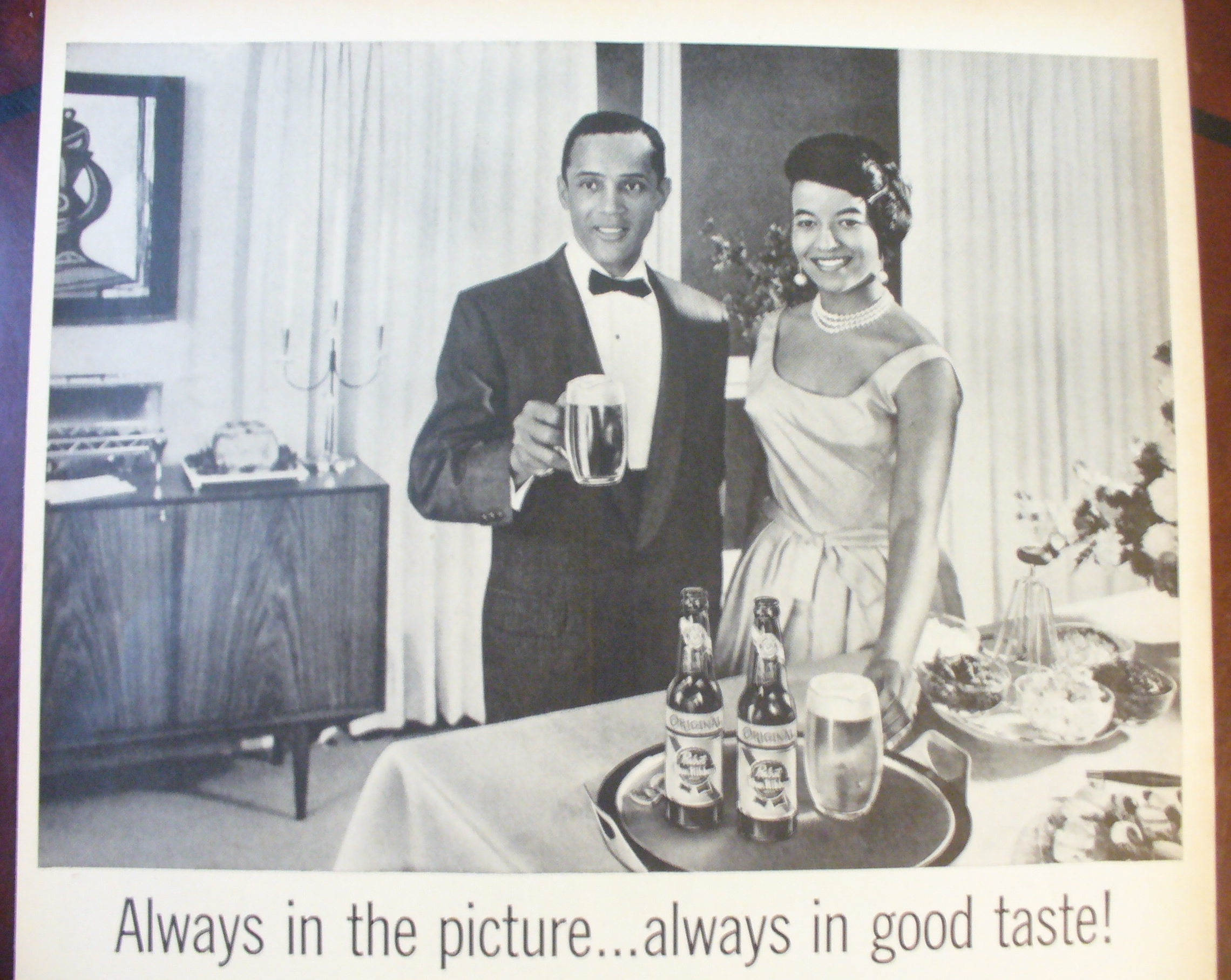 1962 Pabst Blue Ribbon Beer With Couple