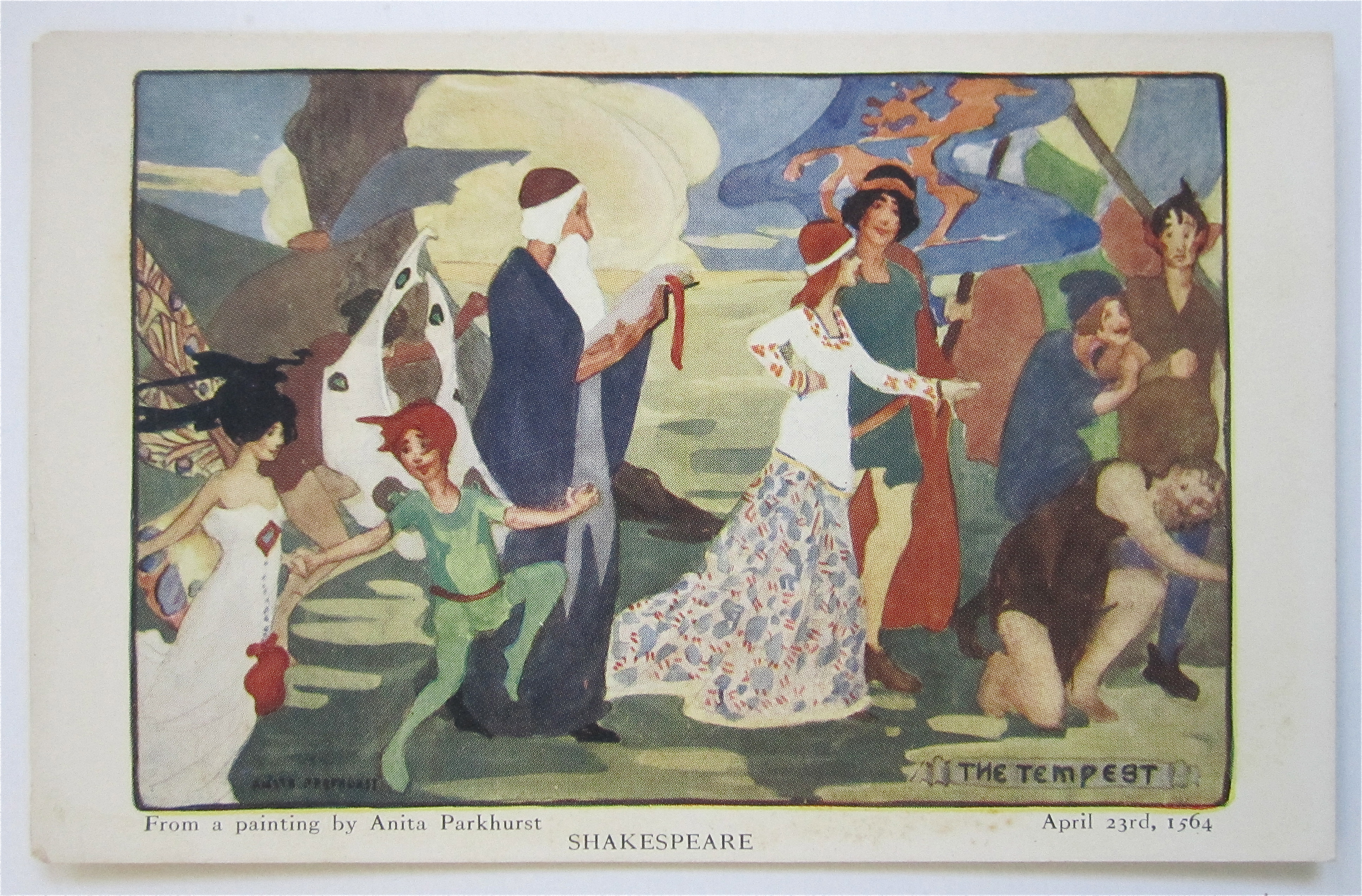 The Tempest, Shakespeare Postcard