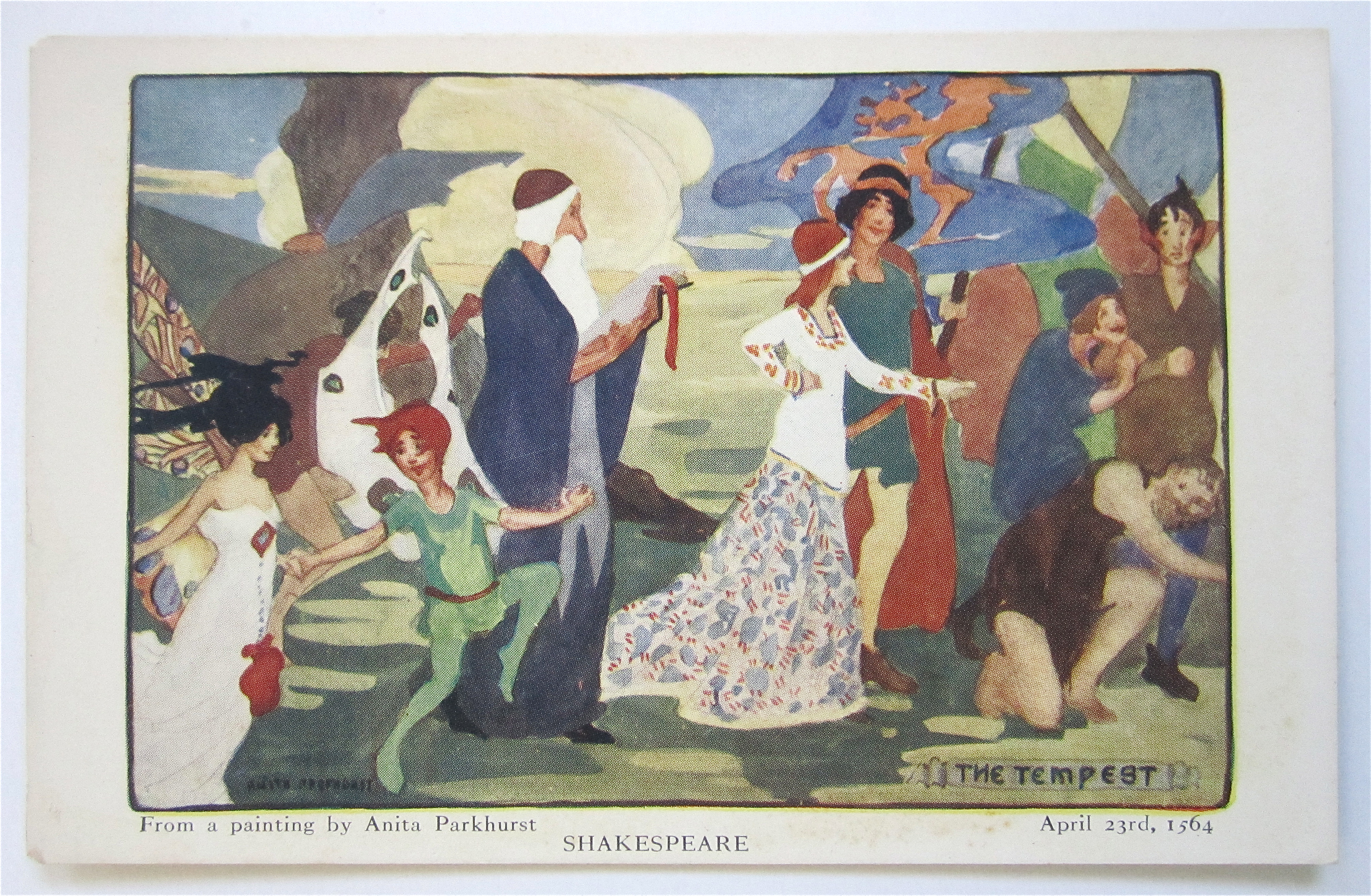 The Tempest, Shakespeare Postcard