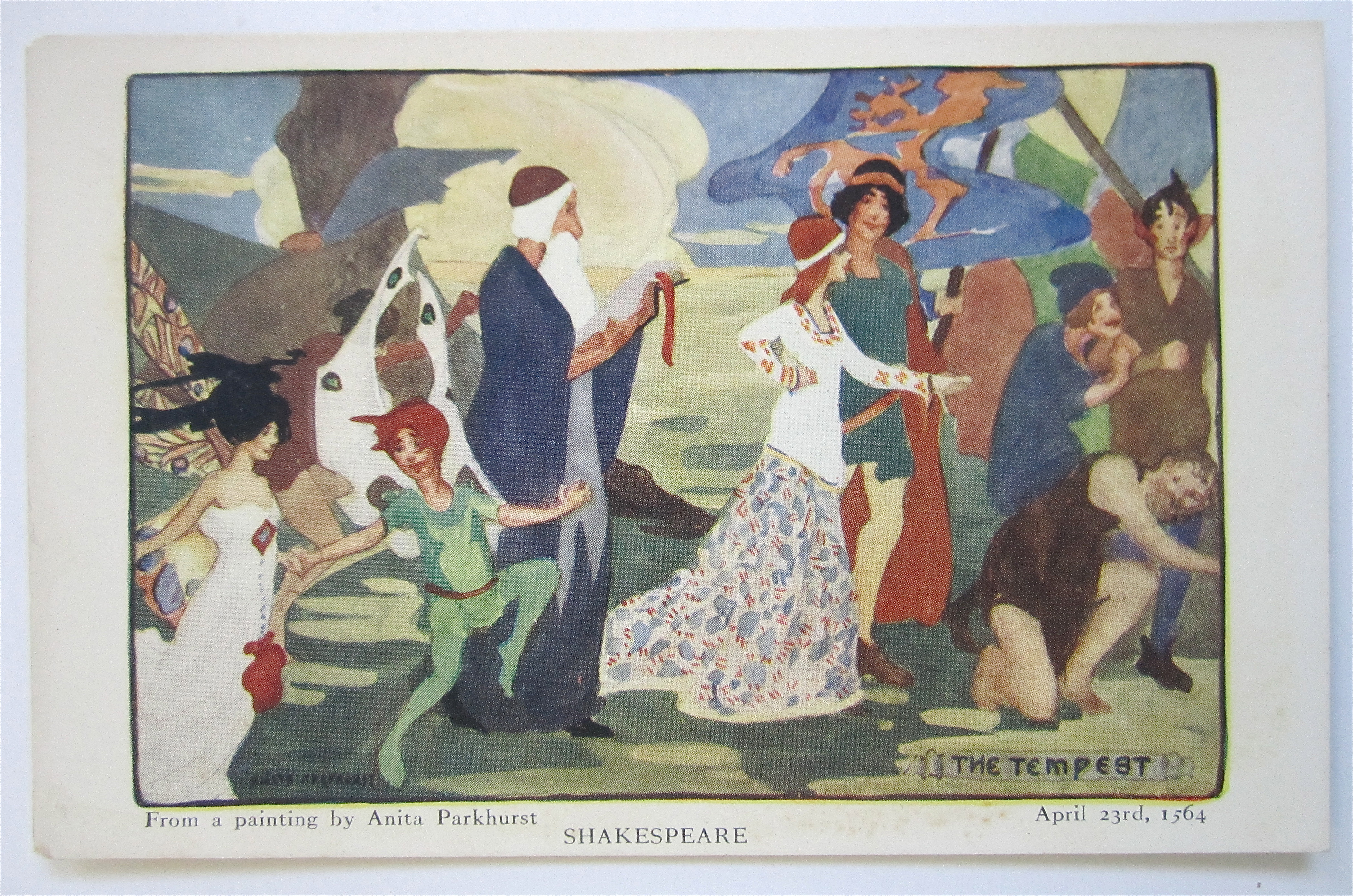 The Tempest, Shakespeare Postcard