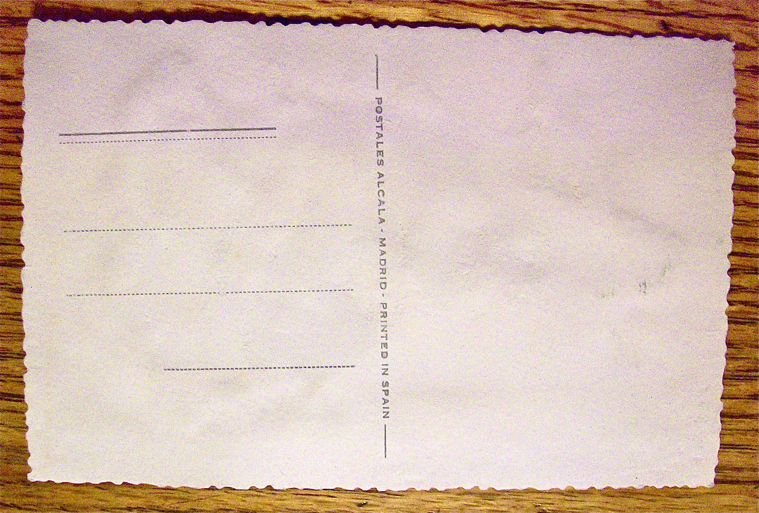 Espana Postcard-Fabric Overlay-Lovely Senorita
