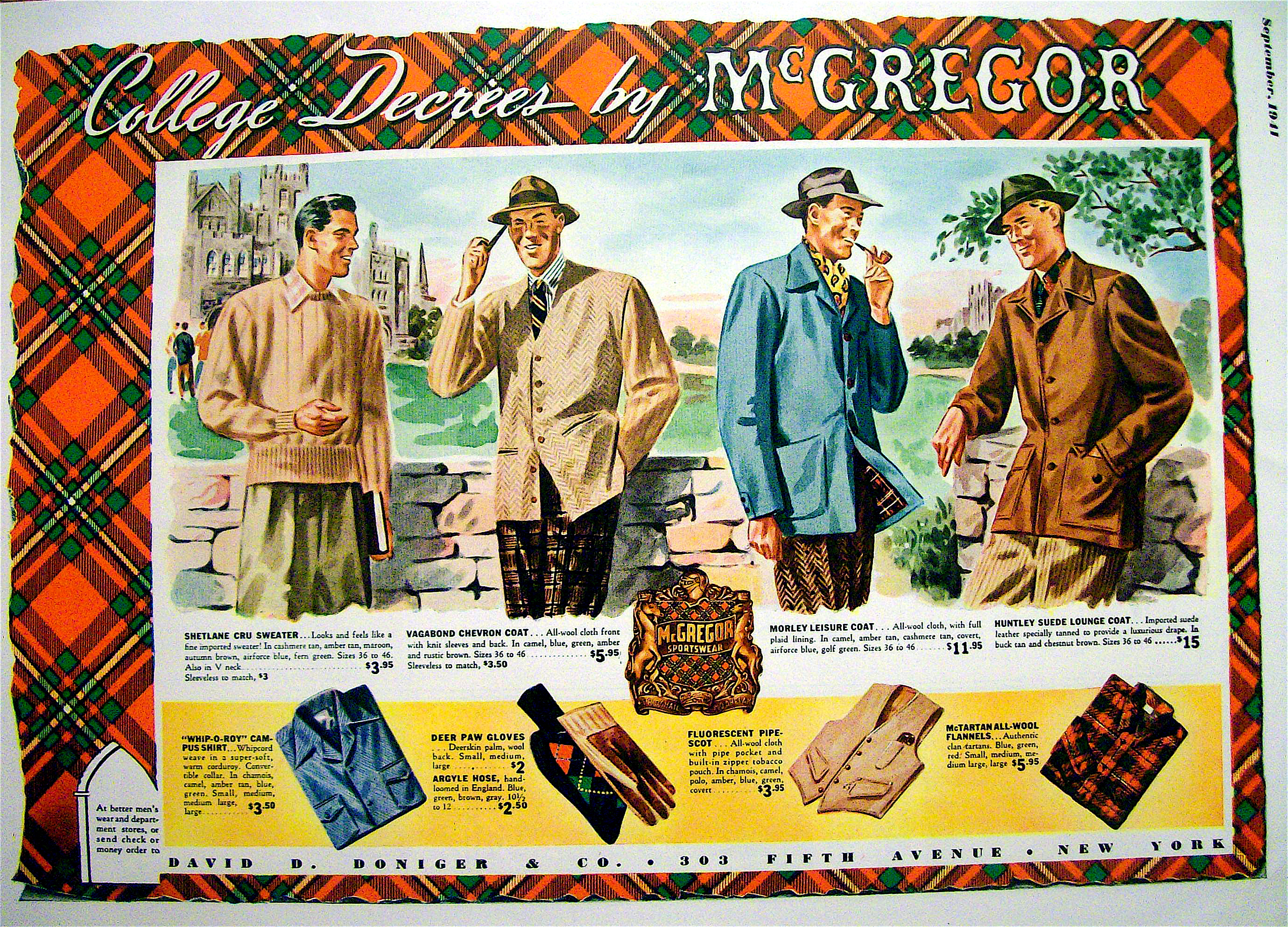 1941 McGregor College Decrees with Different Coats