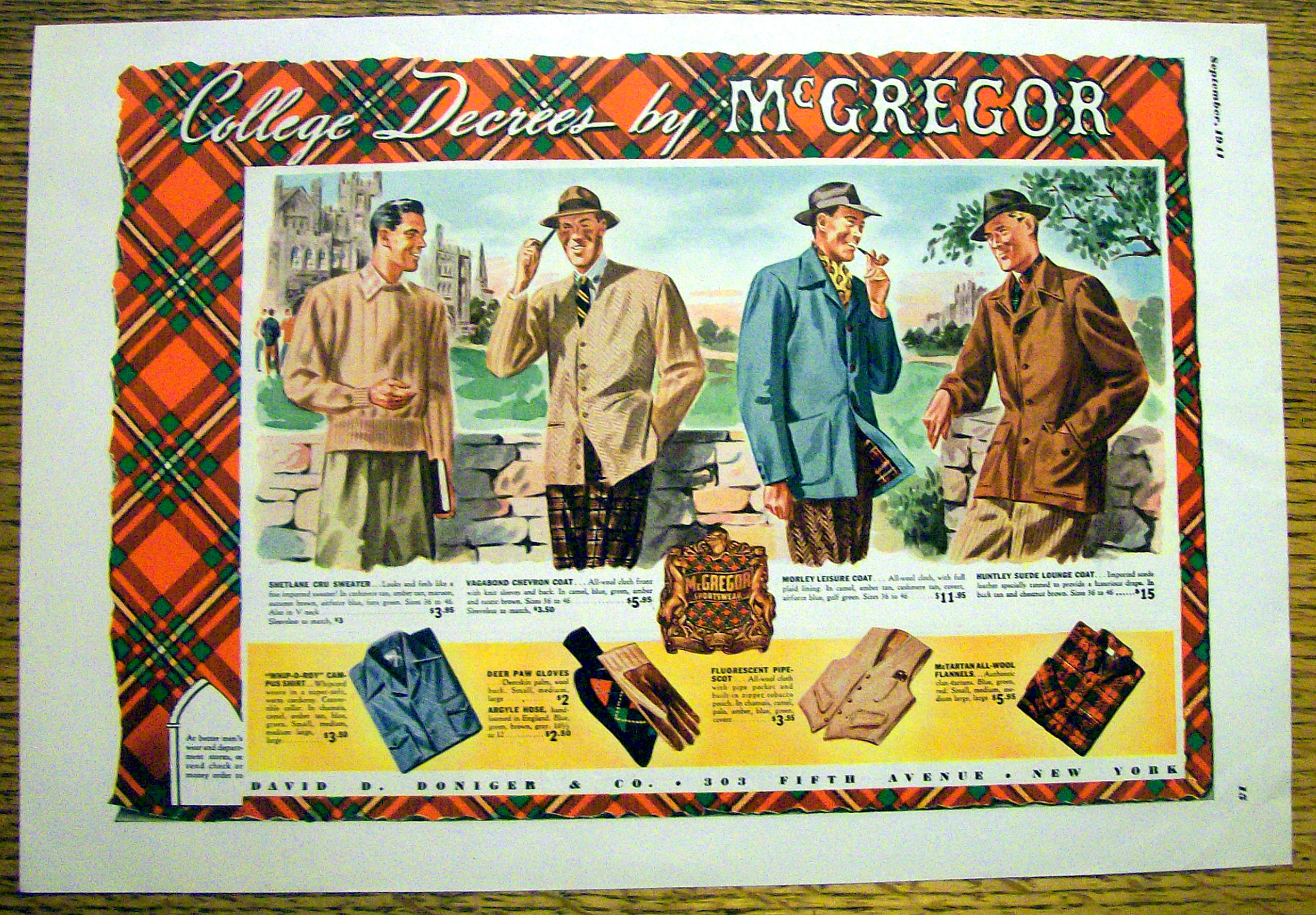 1941 McGregor College Decrees with Different Coats