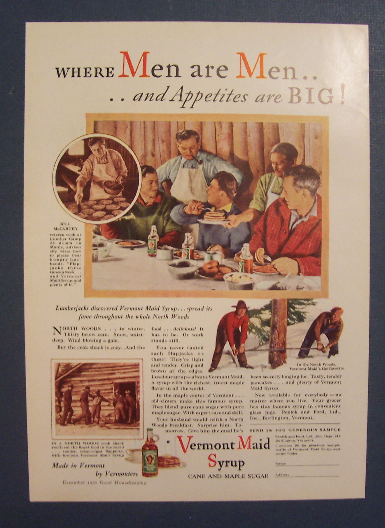 1930 Vermont Maid Syrup