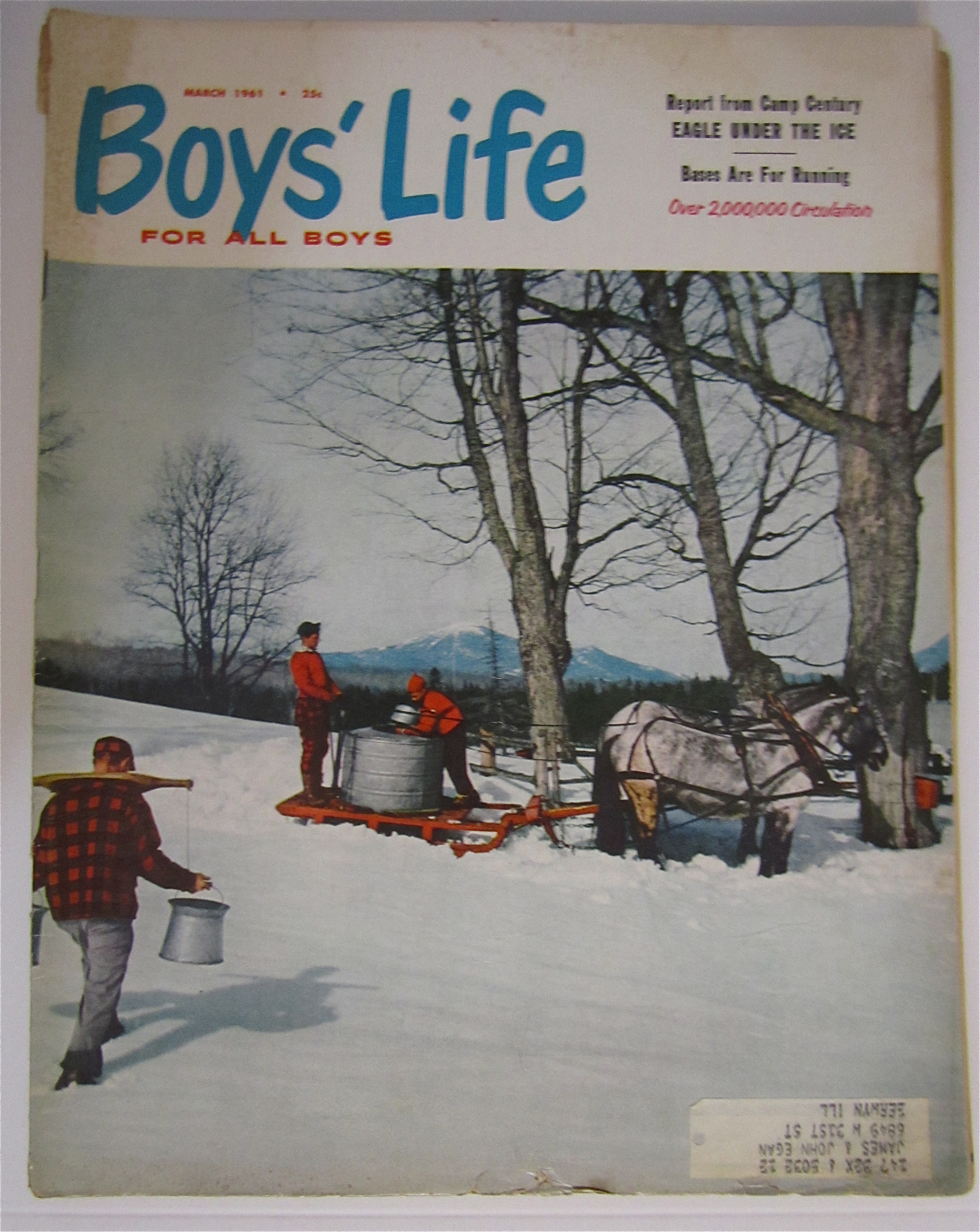 Boys Life Magazine March 1961 Eagle Under The Ice