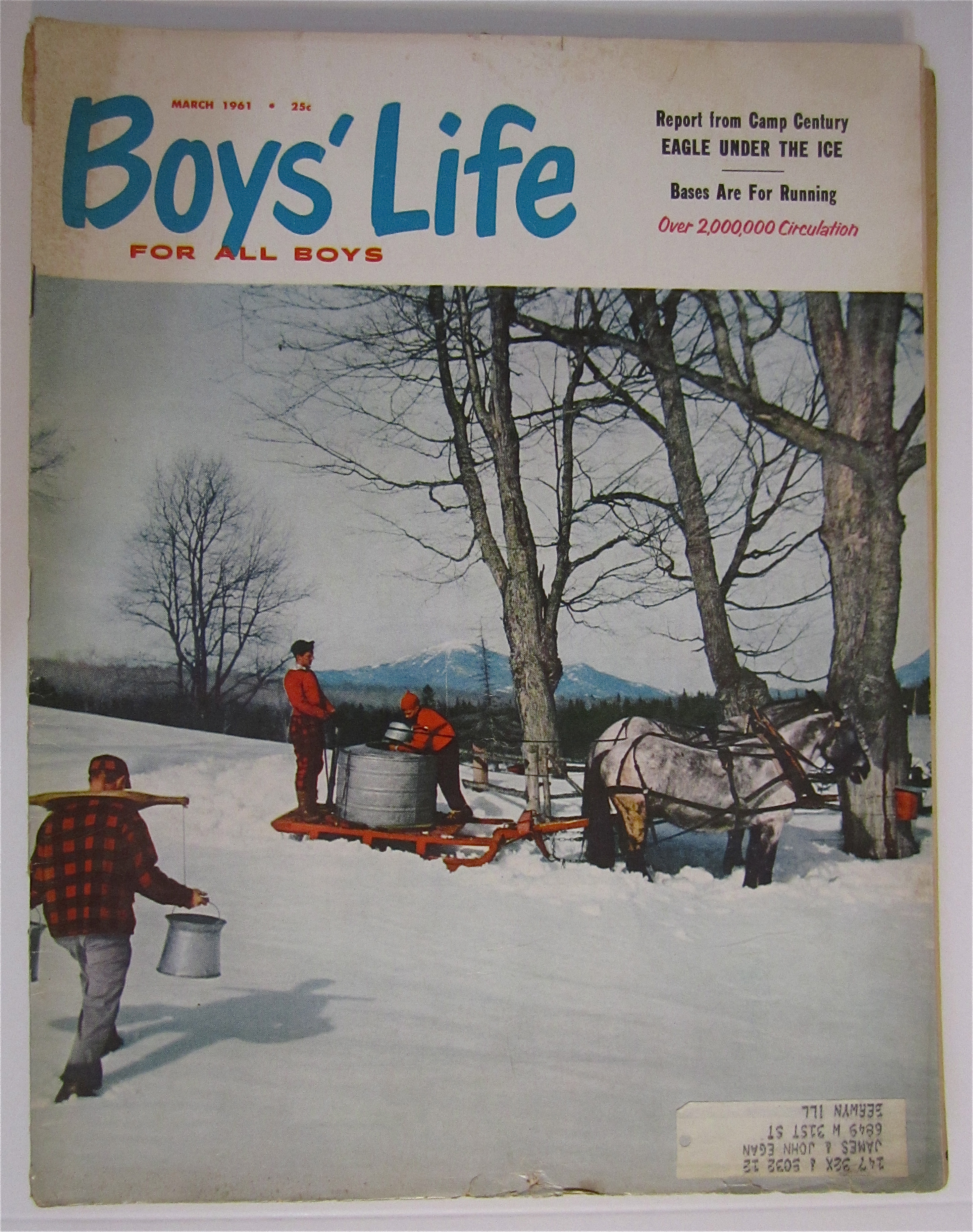 Boys Life Magazine March 1961 Eagle Under The Ice