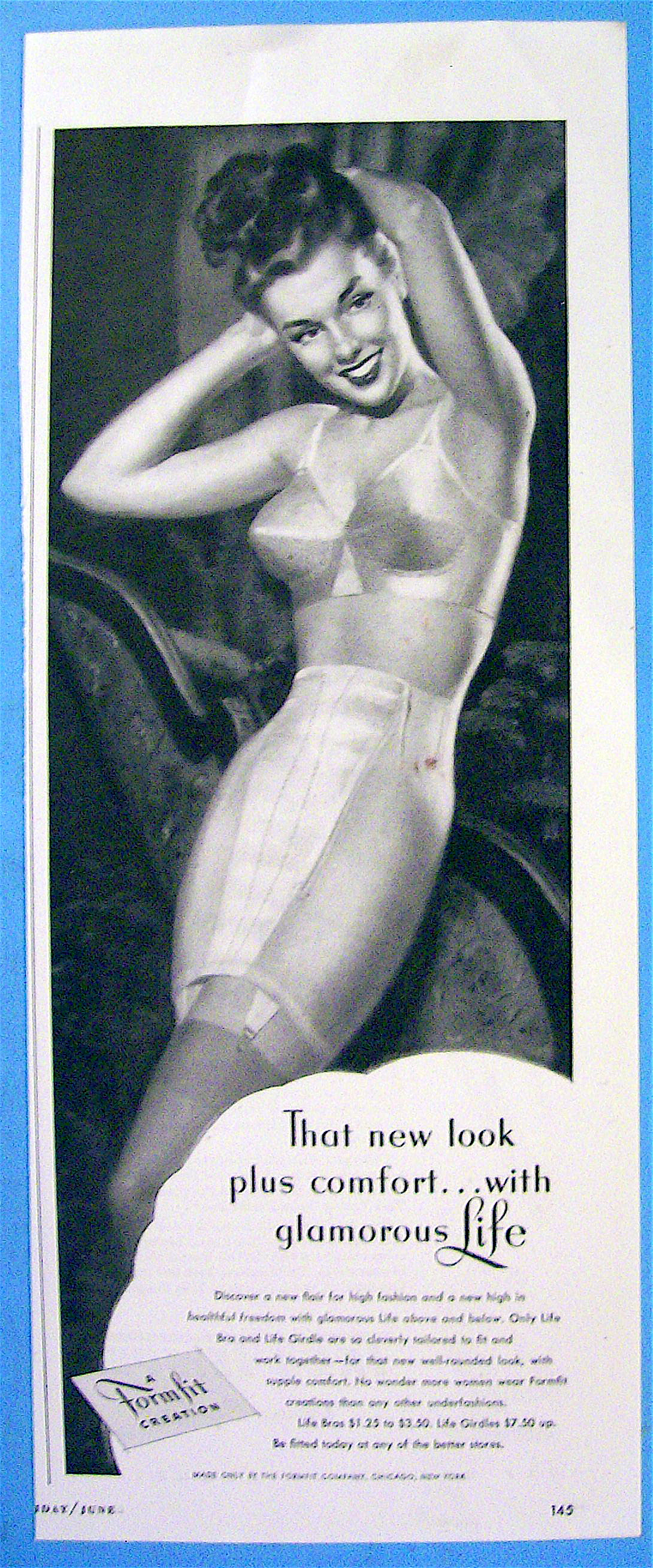 1948 Formfit with Woman in Bra and Girdle