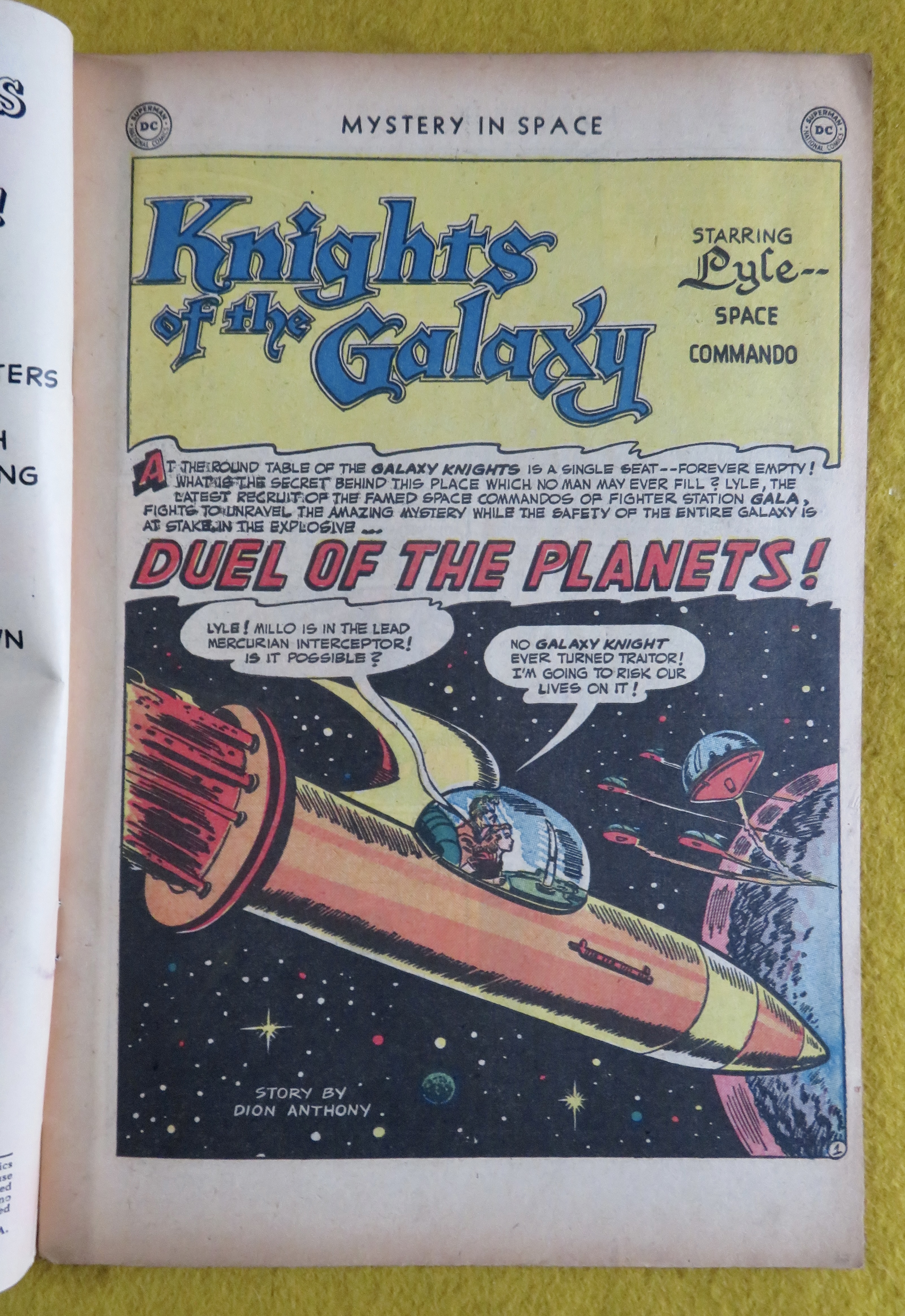 Mystery In Space Comic August/September 1951 Heroes