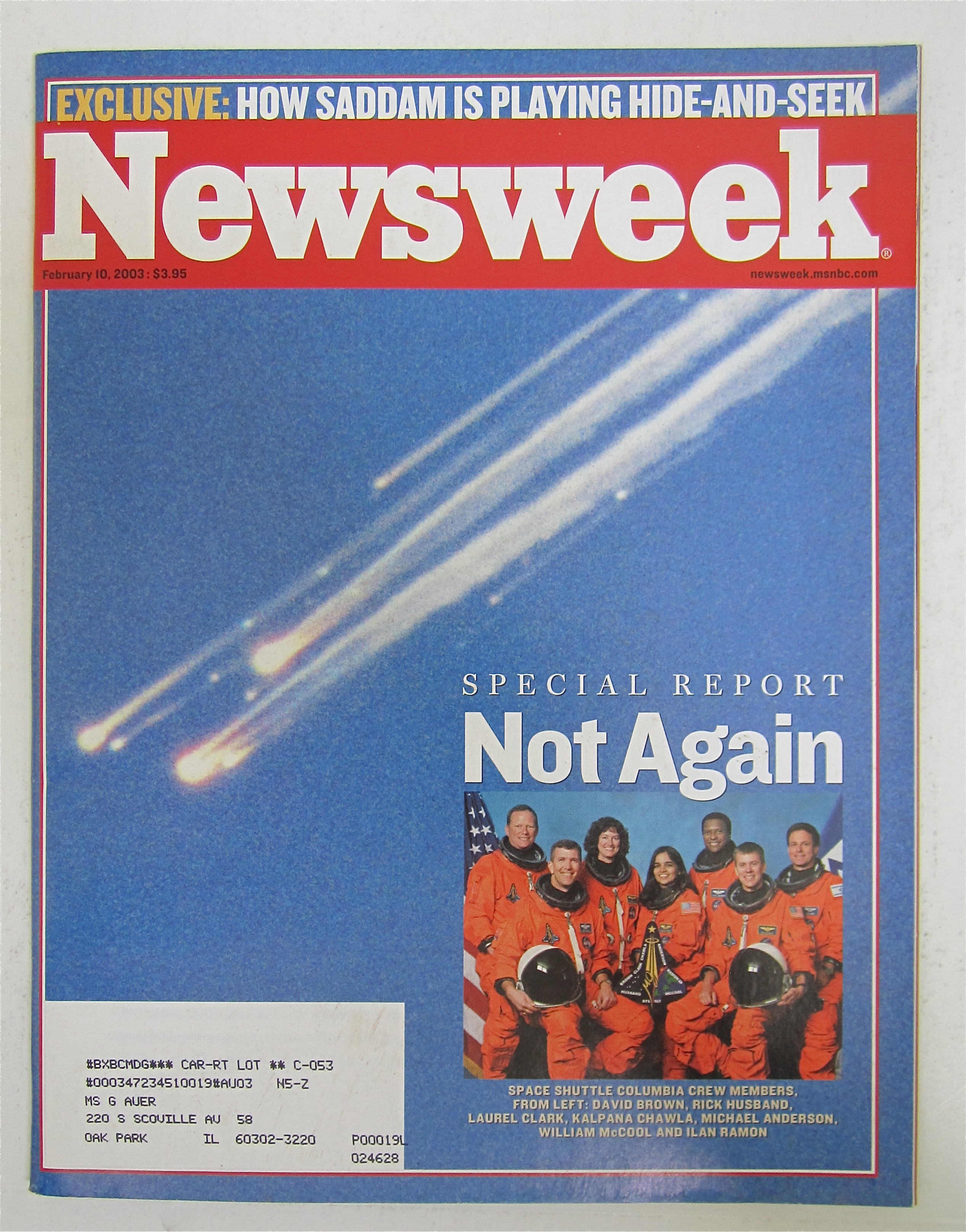 Newsweek Magazine February 10, 2003 Not Again