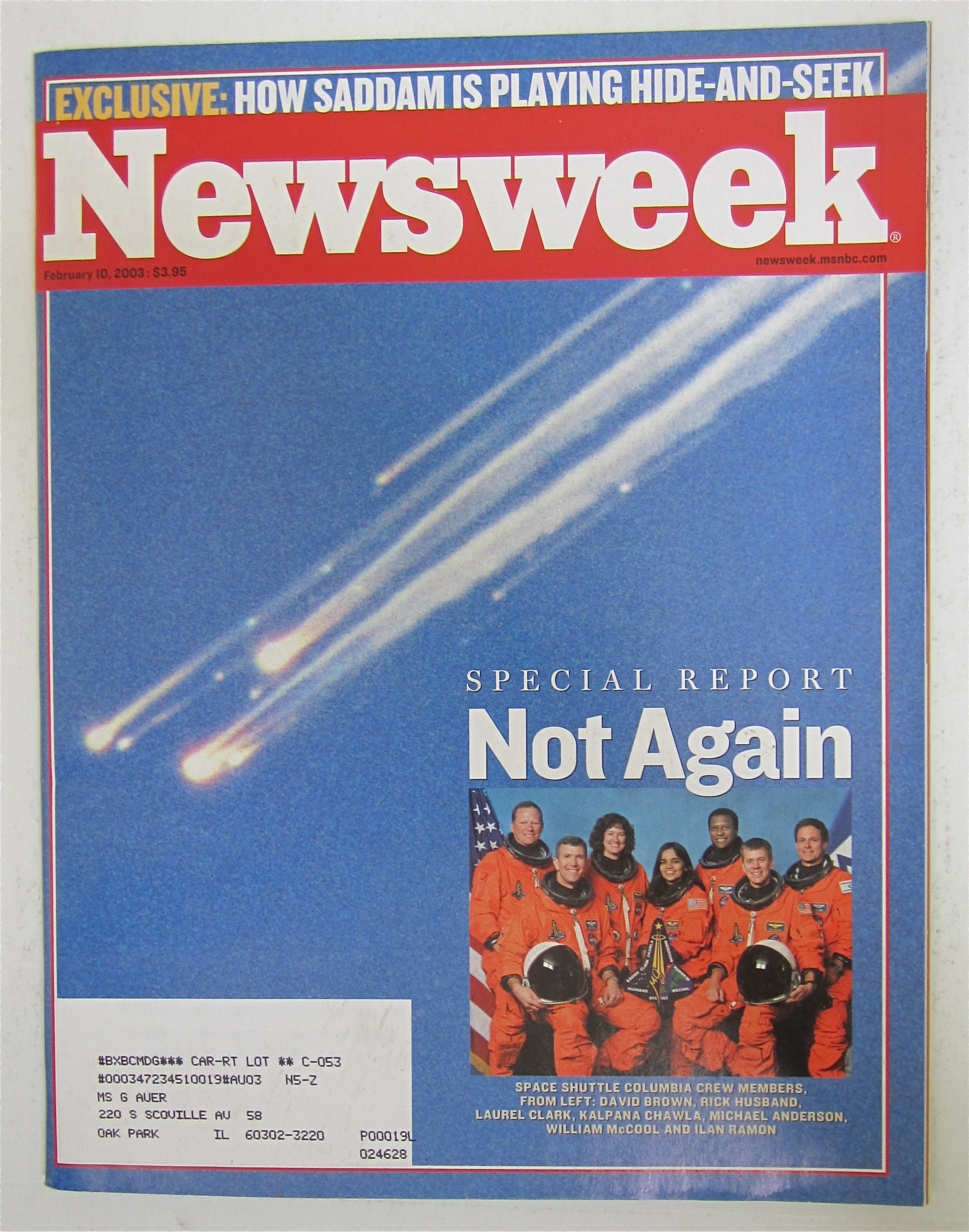 Newsweek Magazine February 10, 2003 Not Again