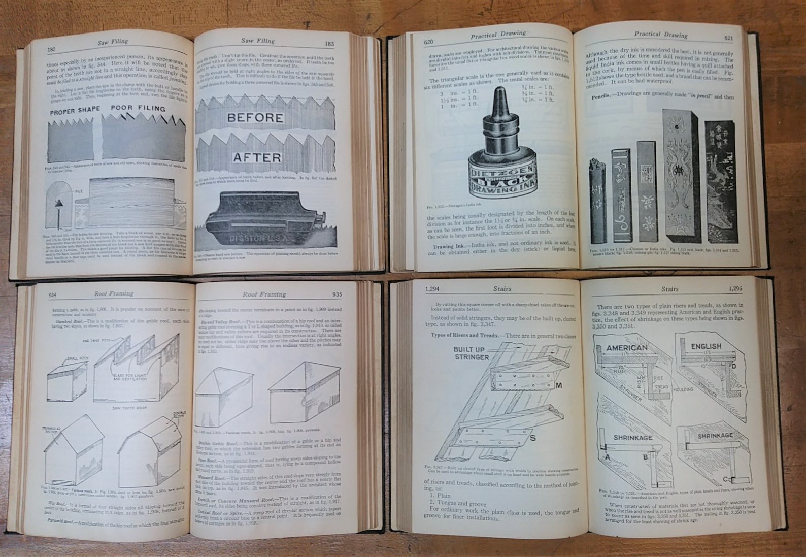 Audels Carpenters and Builders Guide 4 Vol 1928
